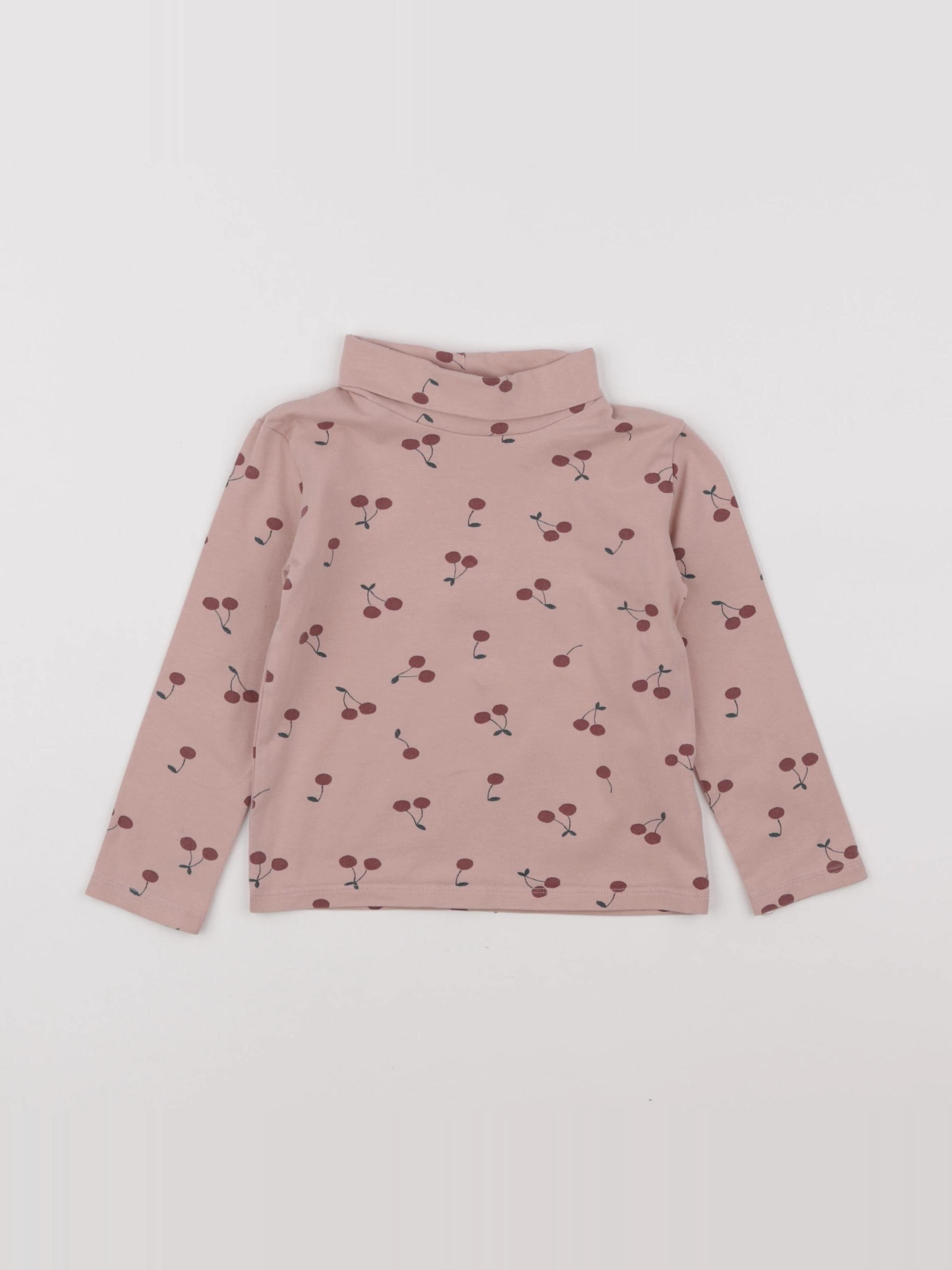 Vertbaudet - sous-pull rose - 4 ans
