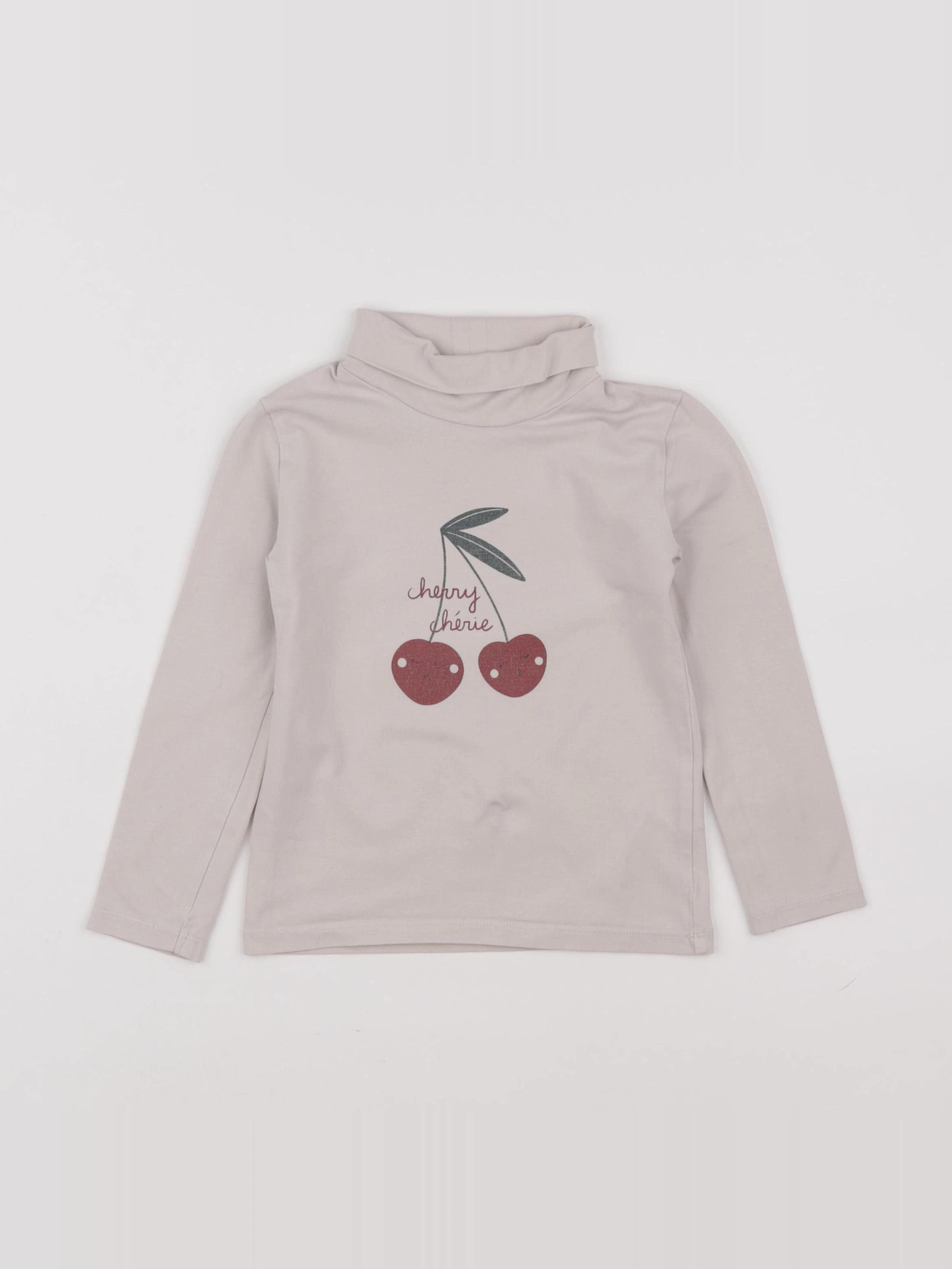 Vertbaudet - sous-pull gris - 4 ans