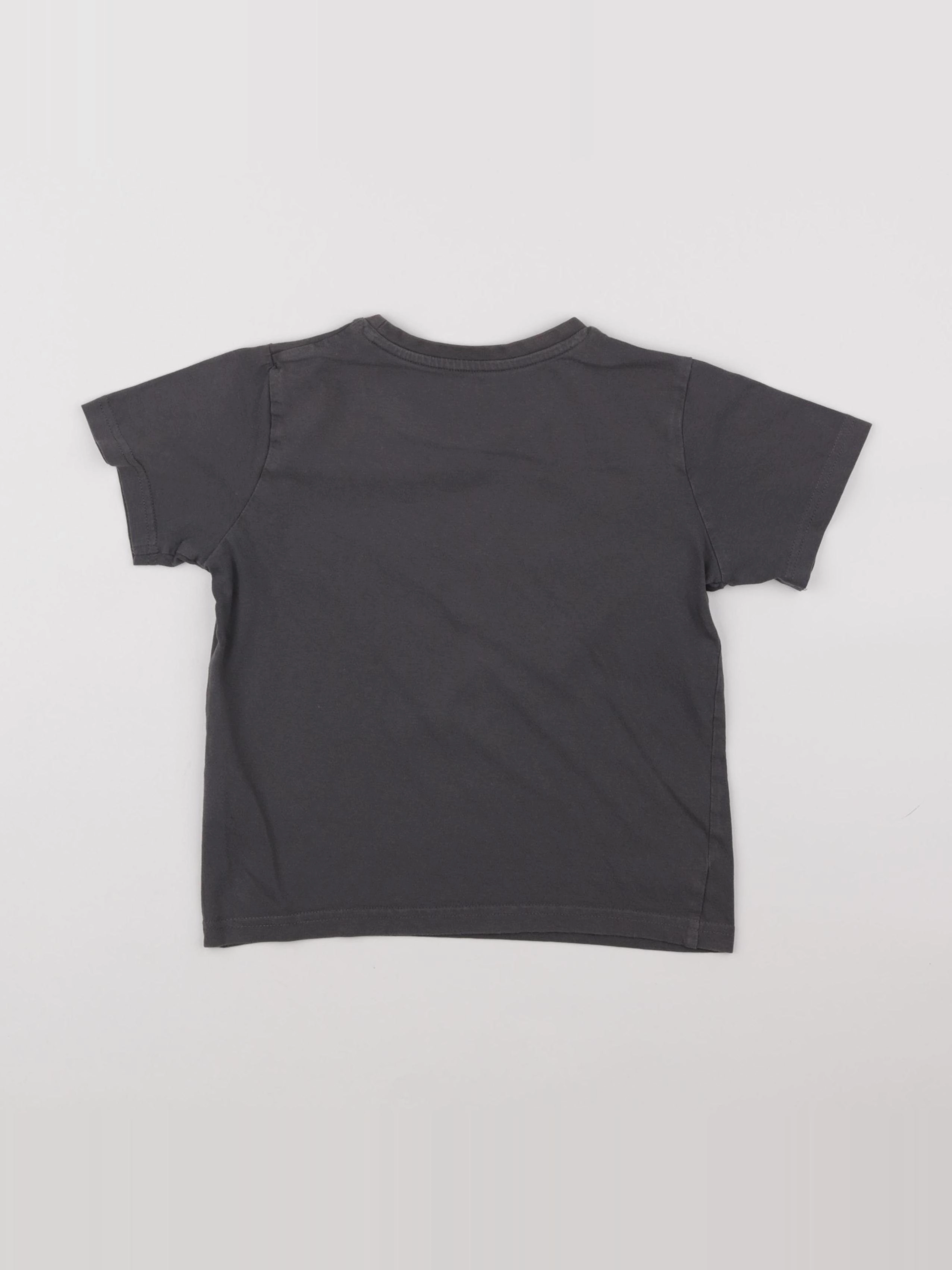 Vertbaudet - tee-shirt gris - 8 ans