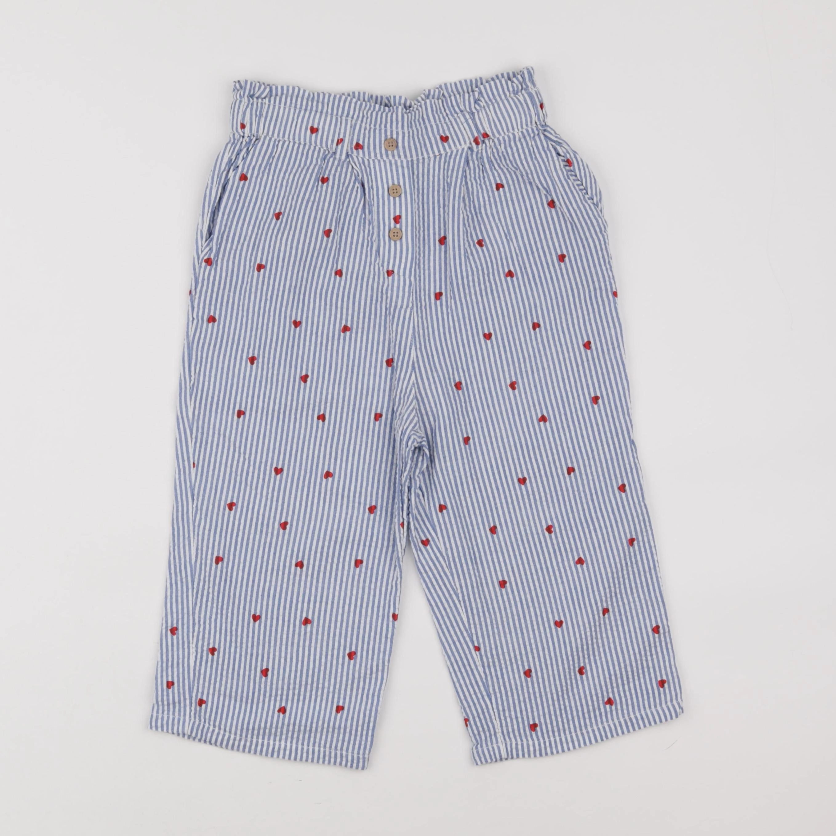 Vertbaudet - pantalon bleu - 7 ans
