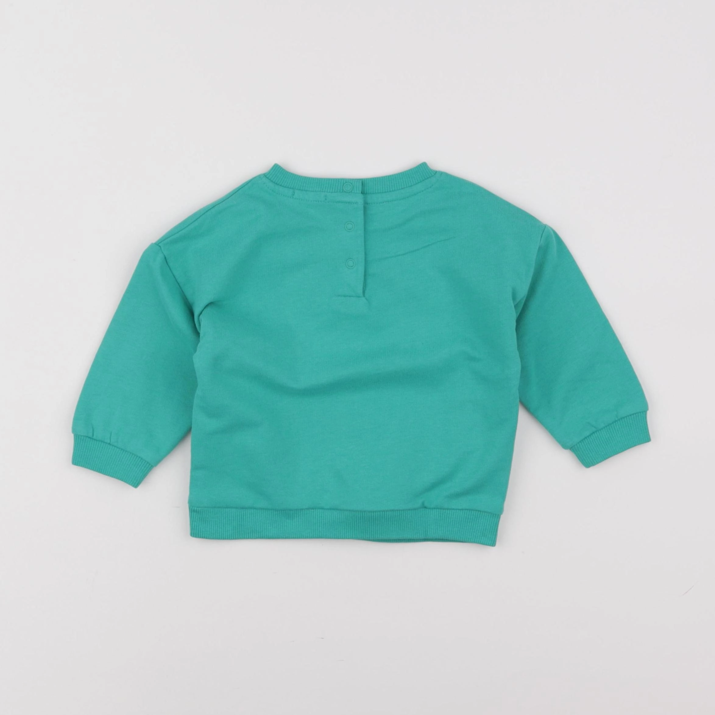 Vertbaudet - sweat vert - 12 mois