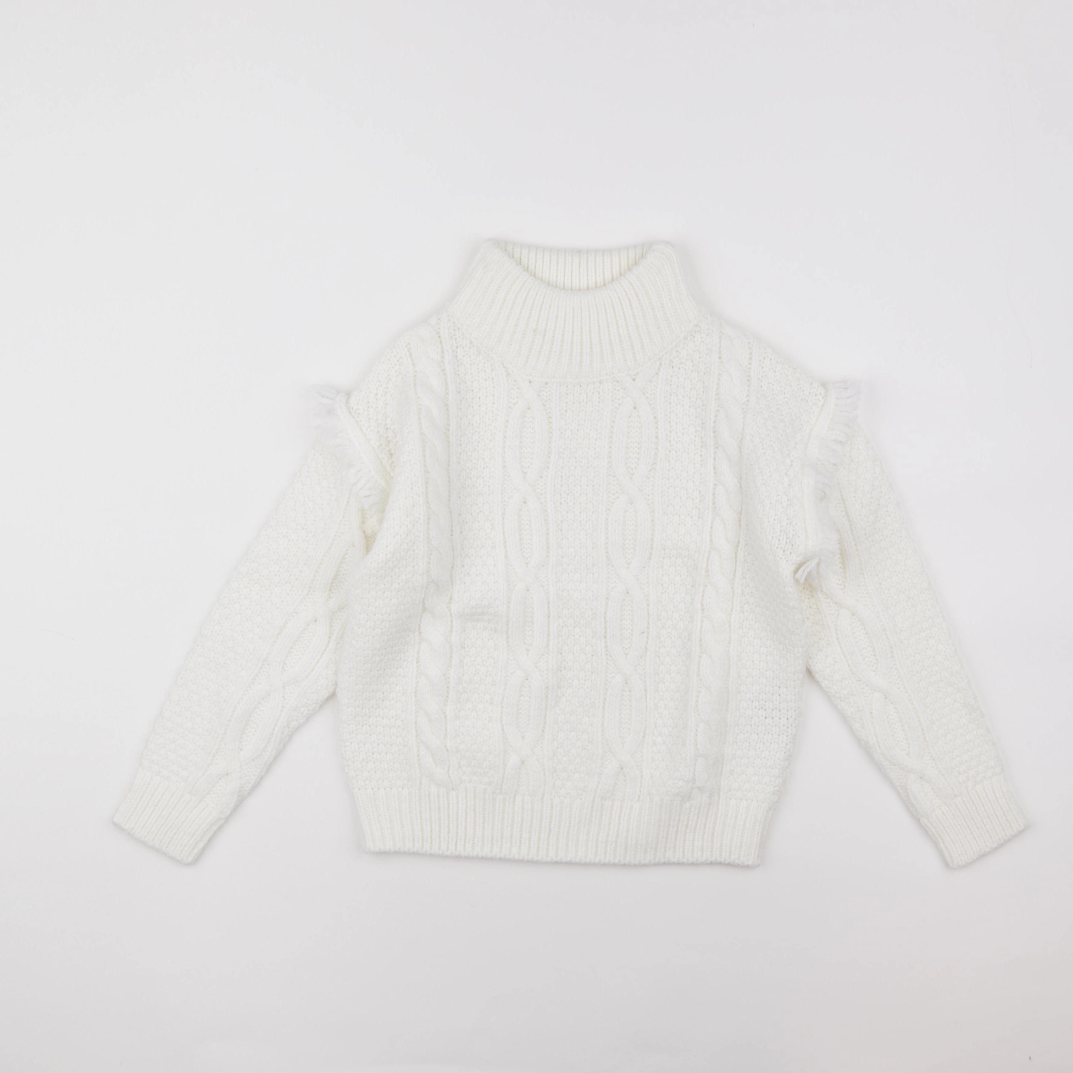 Vertbaudet - pull blanc - 8 ans