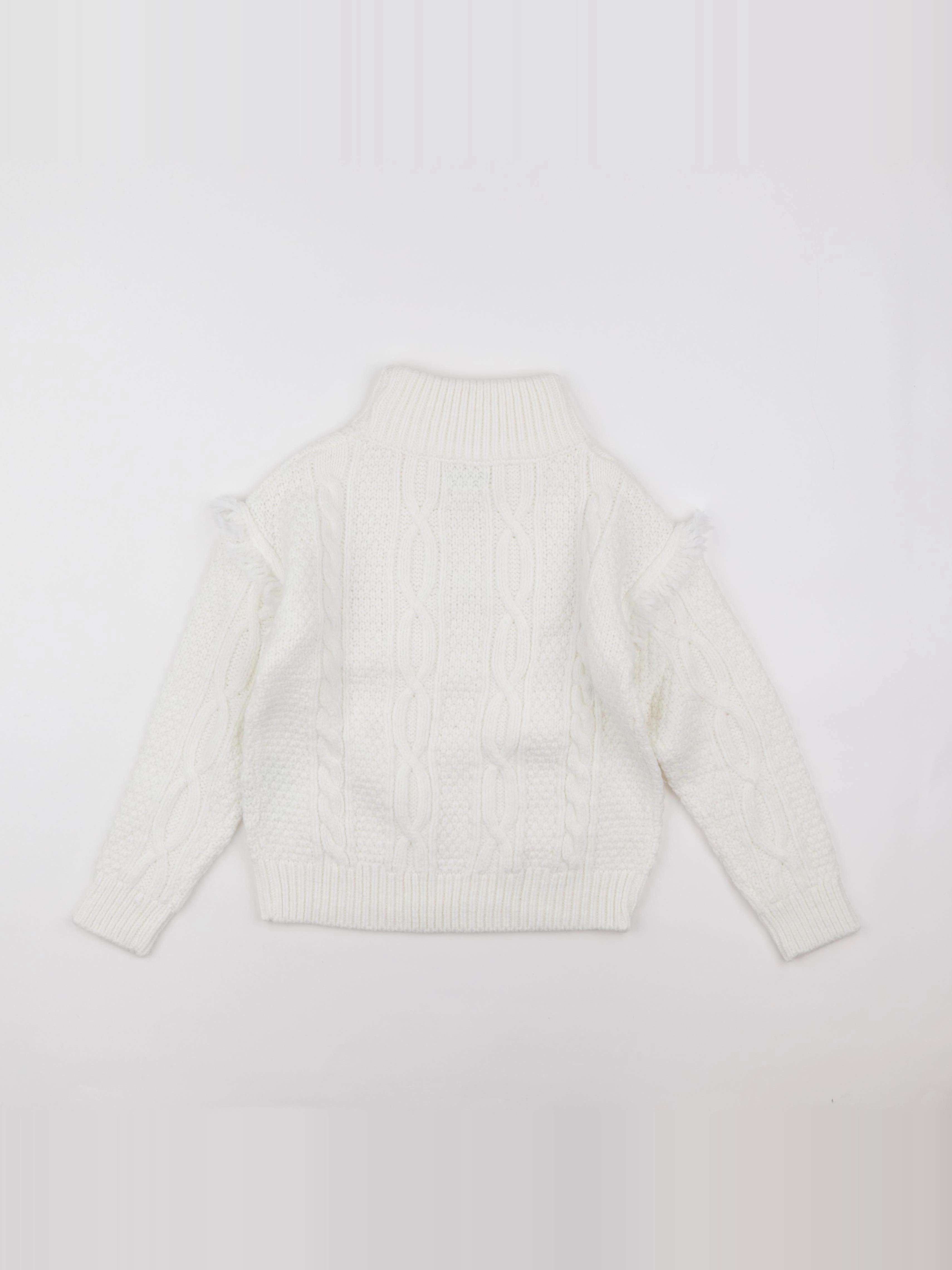 Vertbaudet - pull blanc - 8 ans