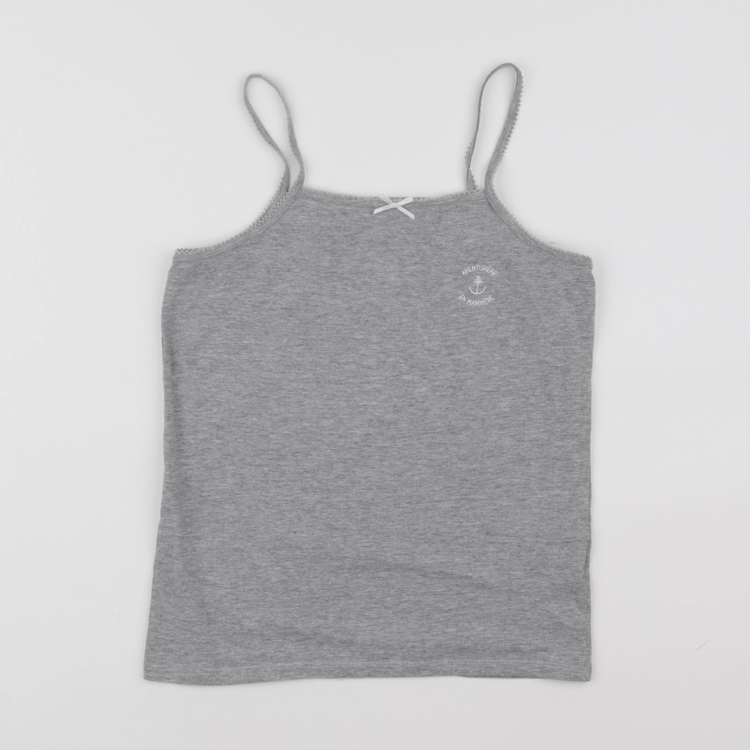 Vertbaudet - maillot de corps gris - 10 ans