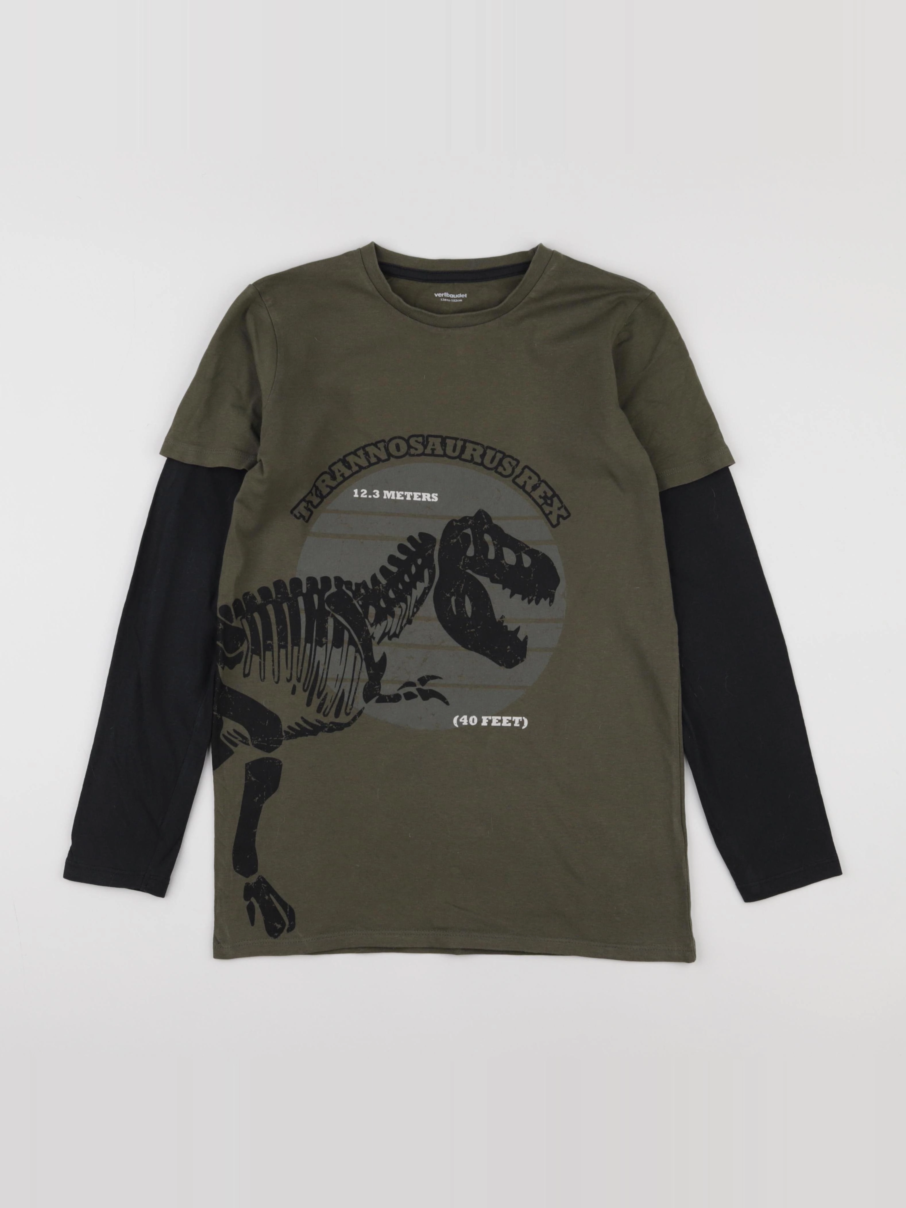 Vertbaudet - tee-shirt vert - 12 ans