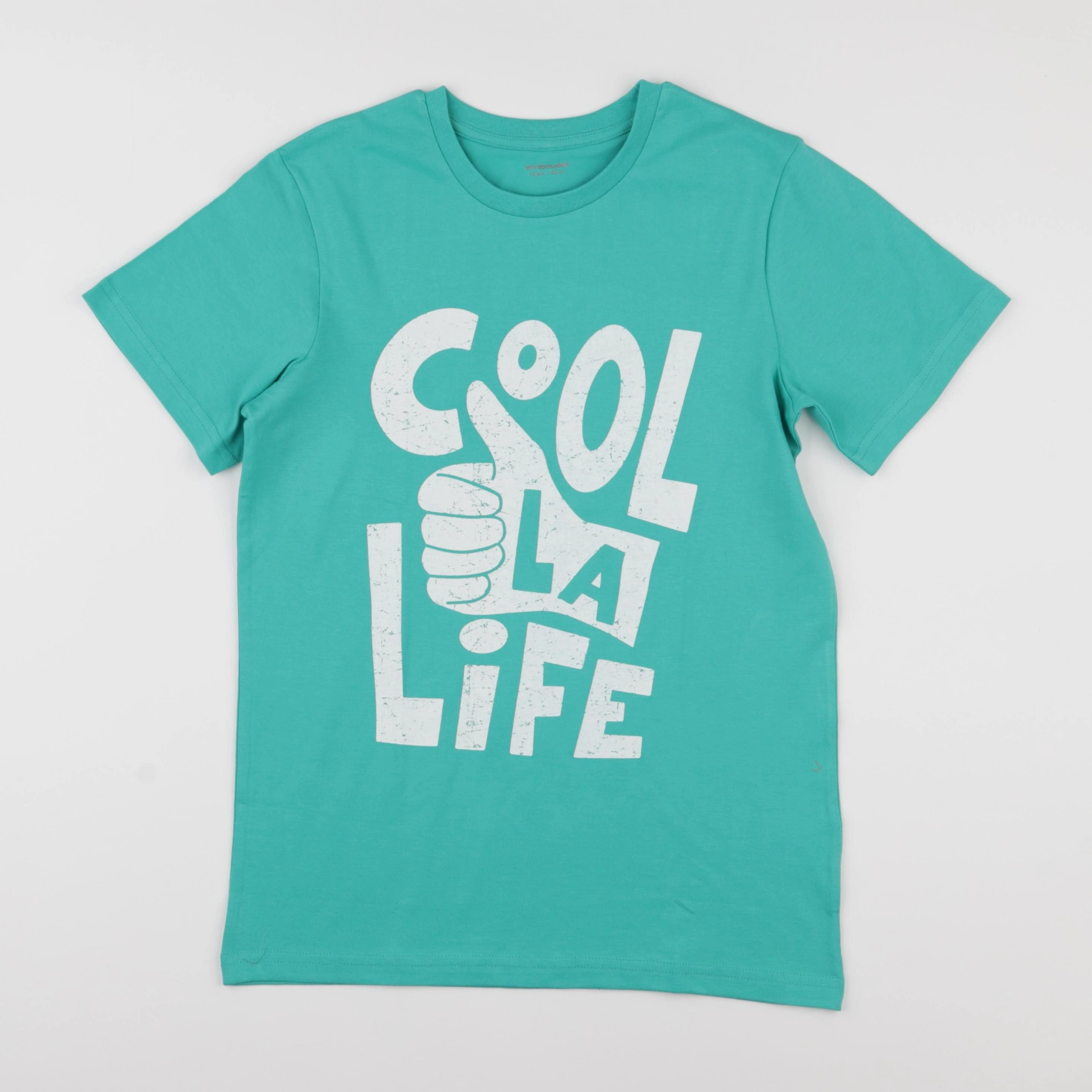 Vertbaudet - tee-shirt bleu - 12 ans