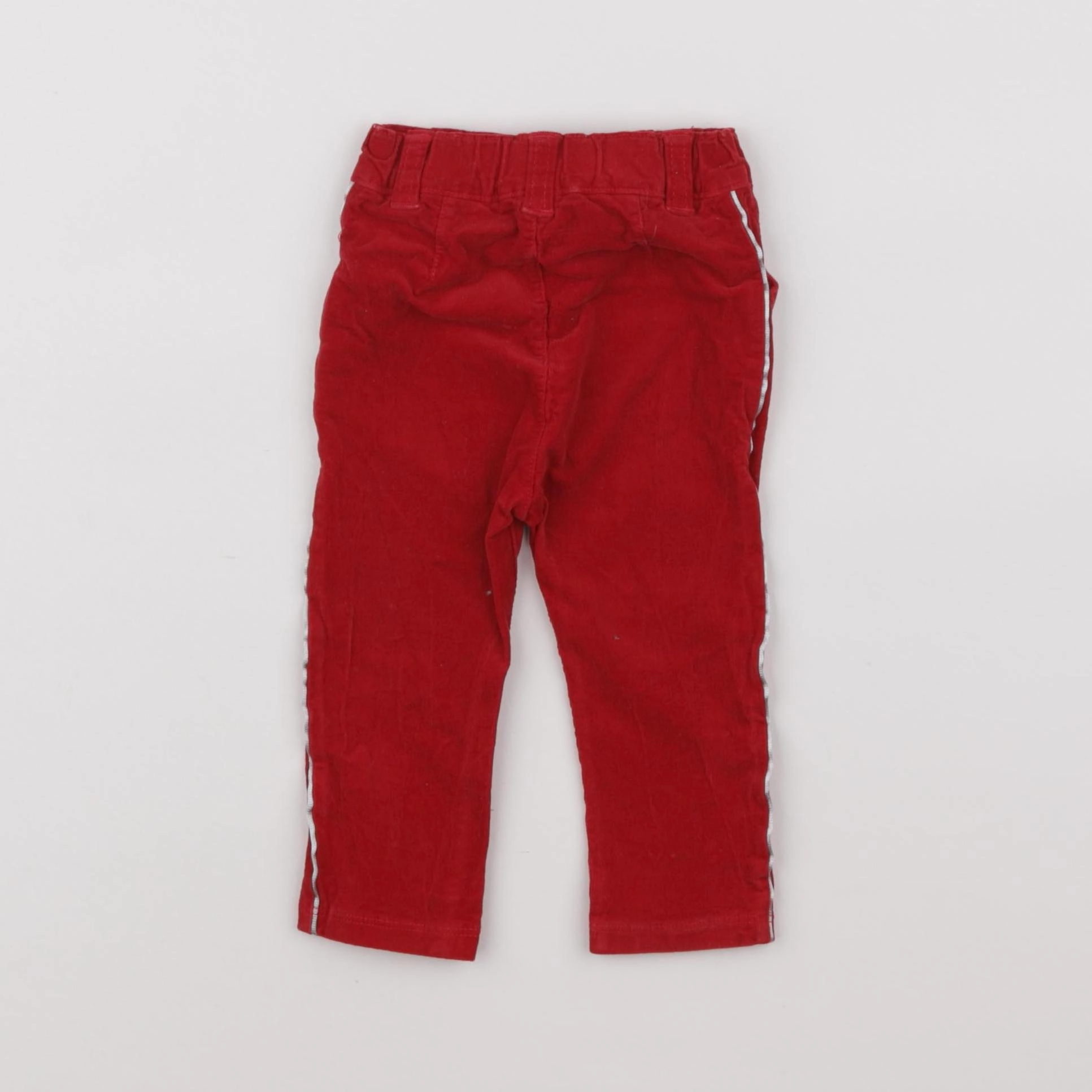 Petit Bateau - pantalon rouge - 12 mois