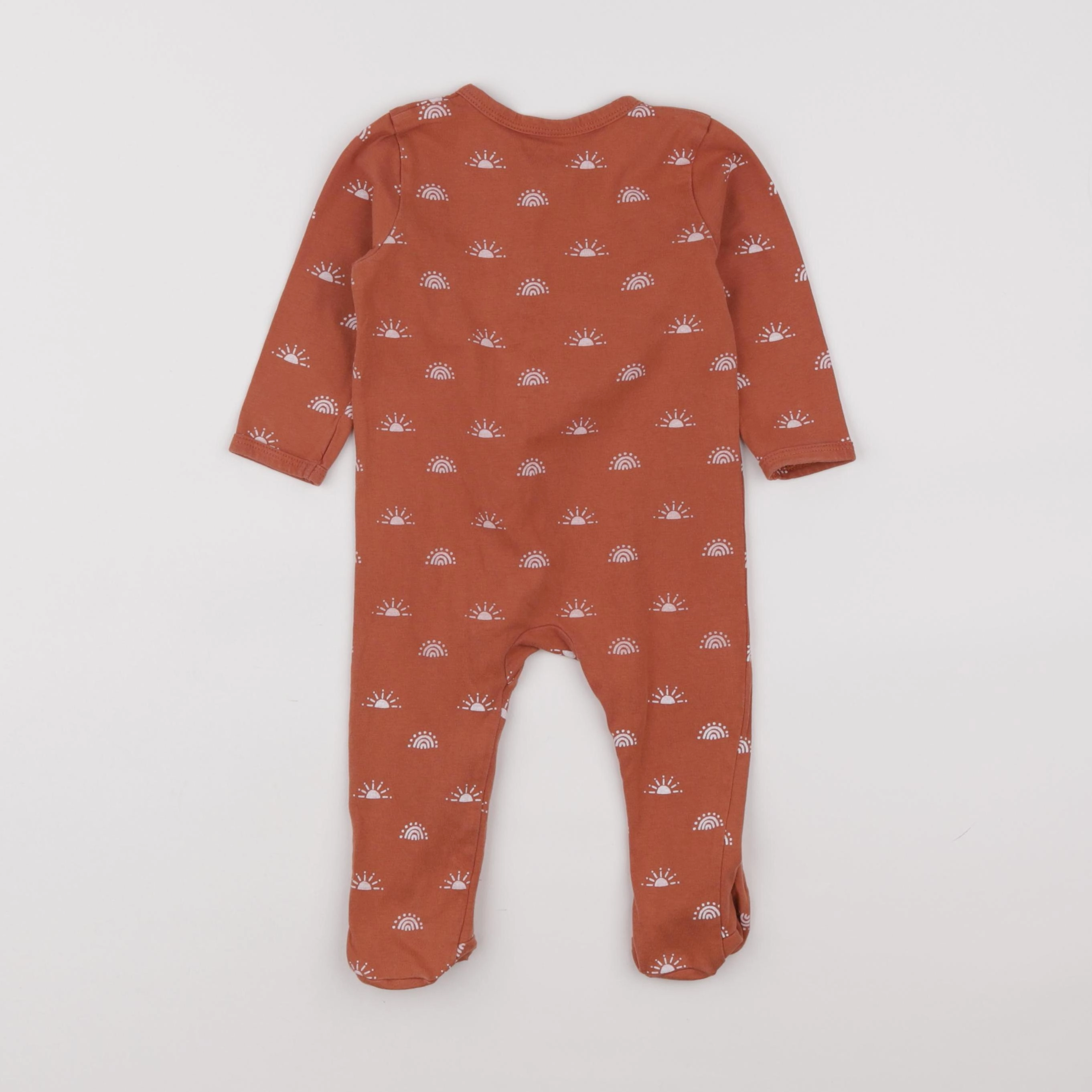 Vertbaudet - pyjama coton marron - 9 mois