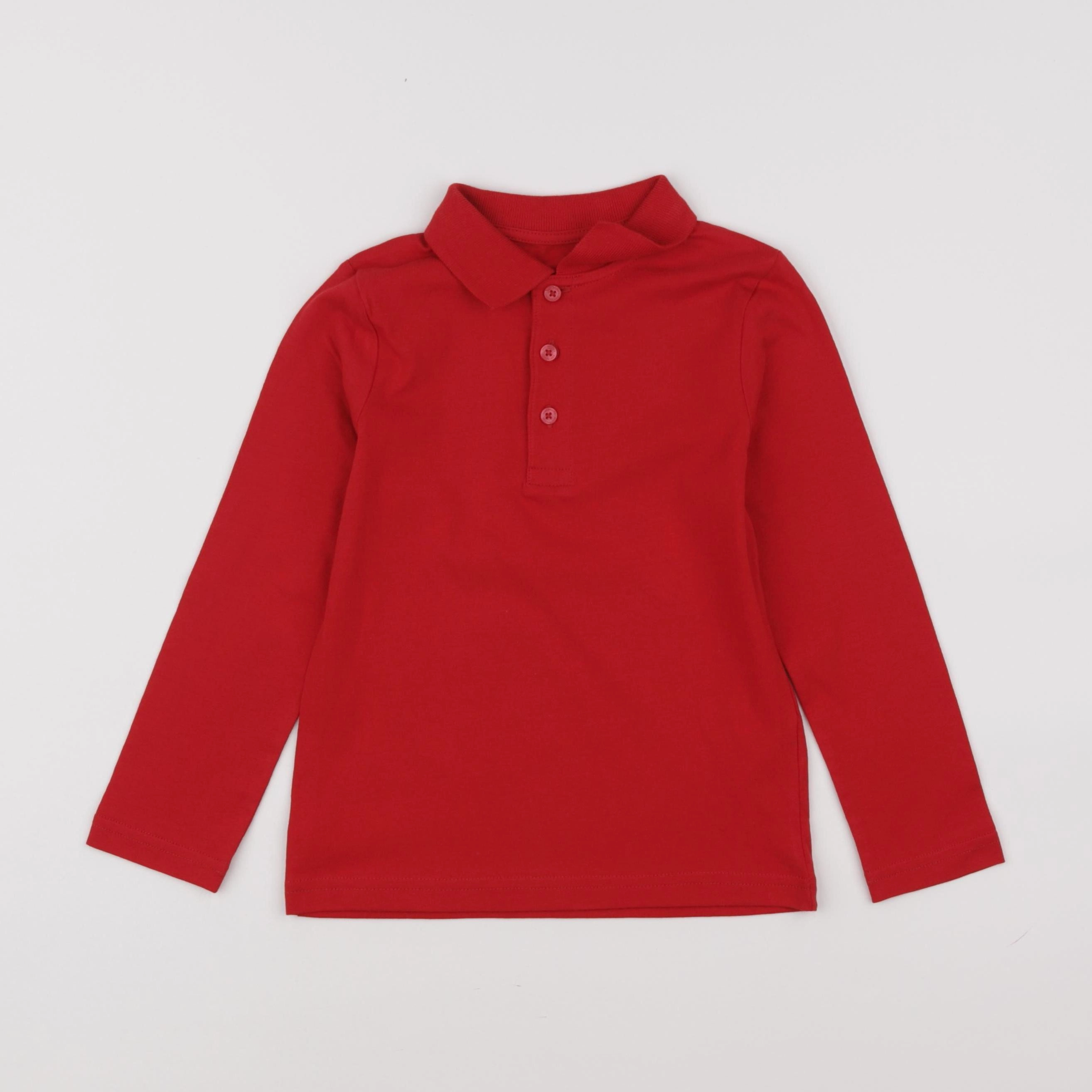 Vertbaudet - polo rouge - 5 ans
