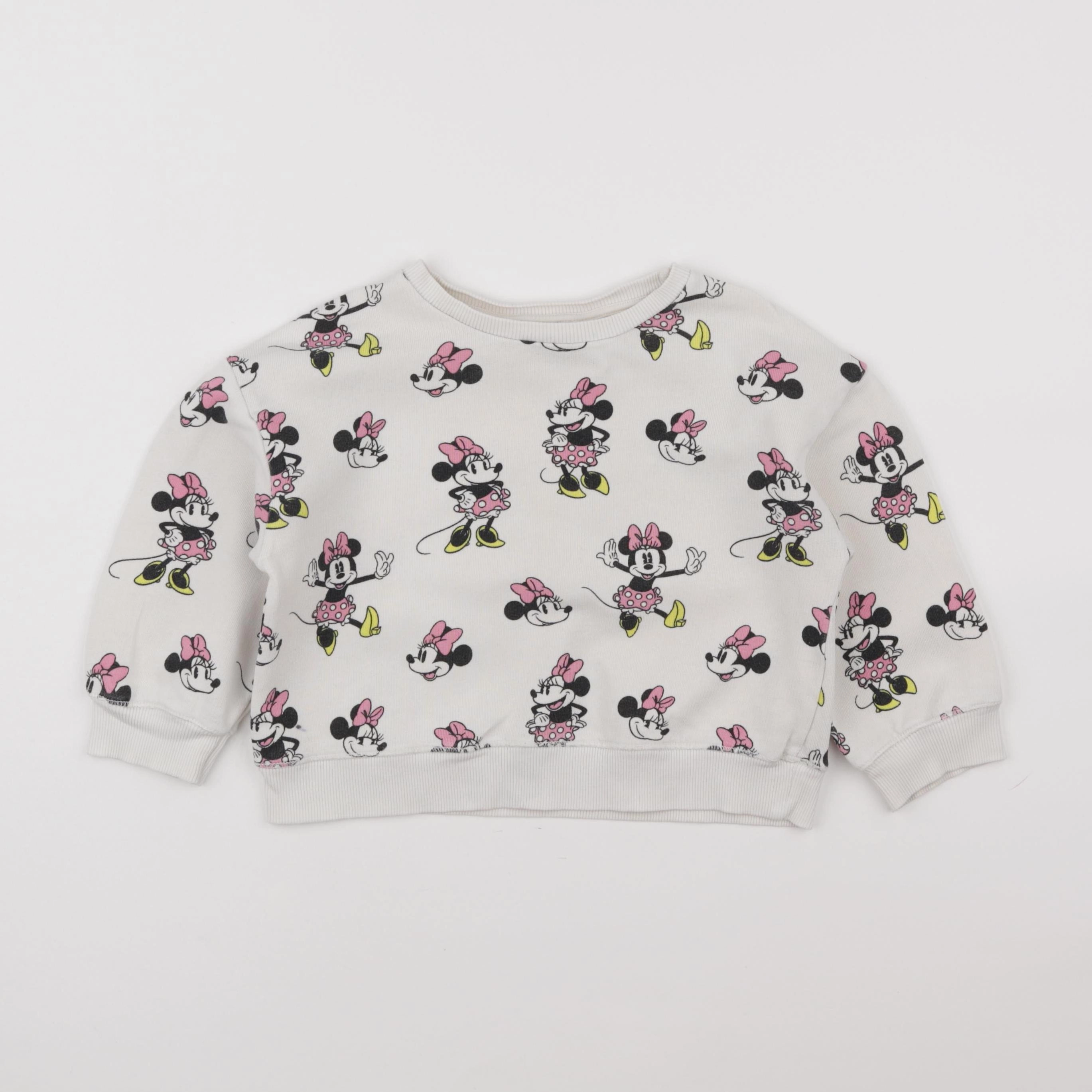 Zara - sweat blanc - 2/3 ans