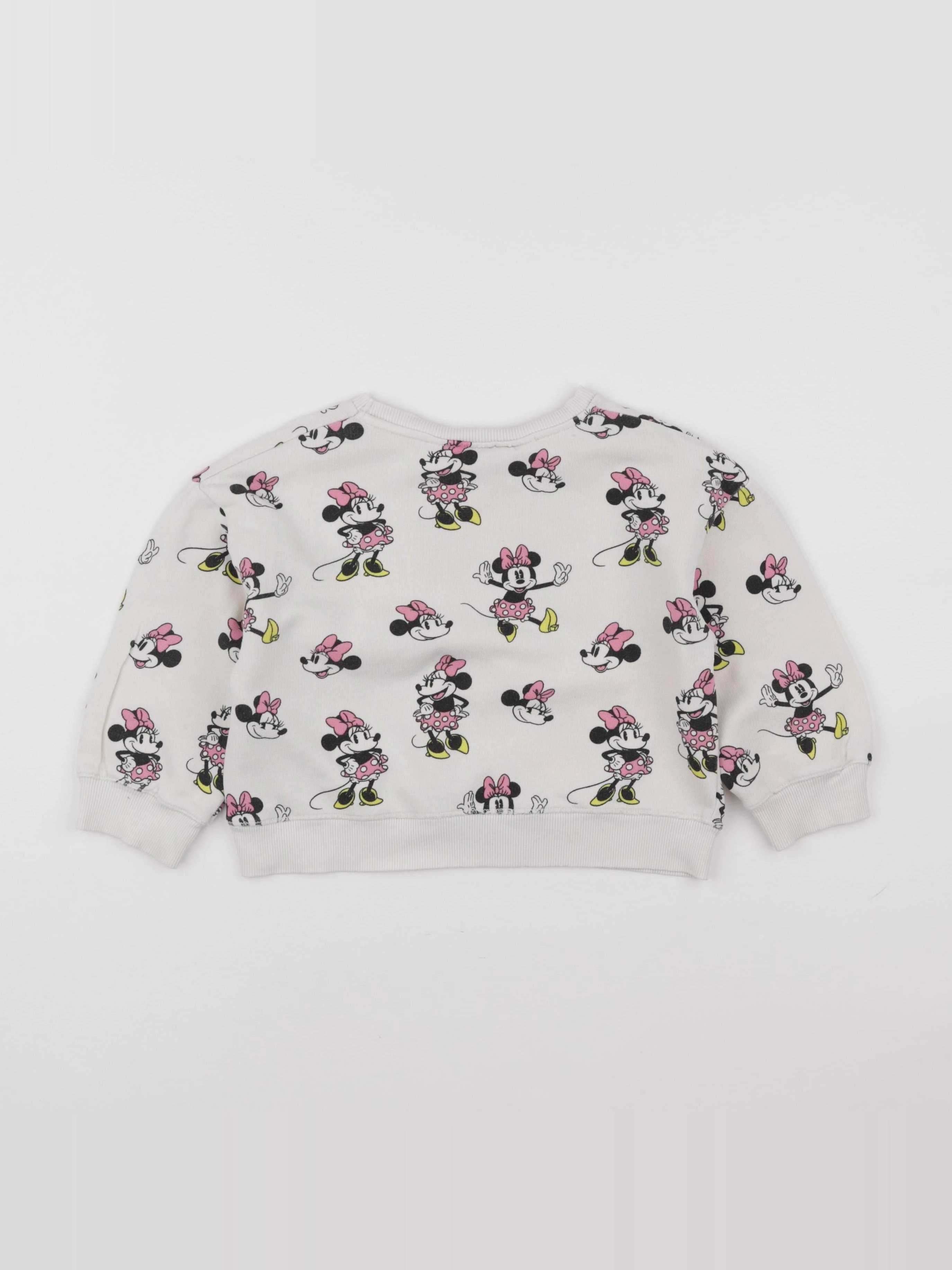 Zara - sweat blanc - 2/3 ans