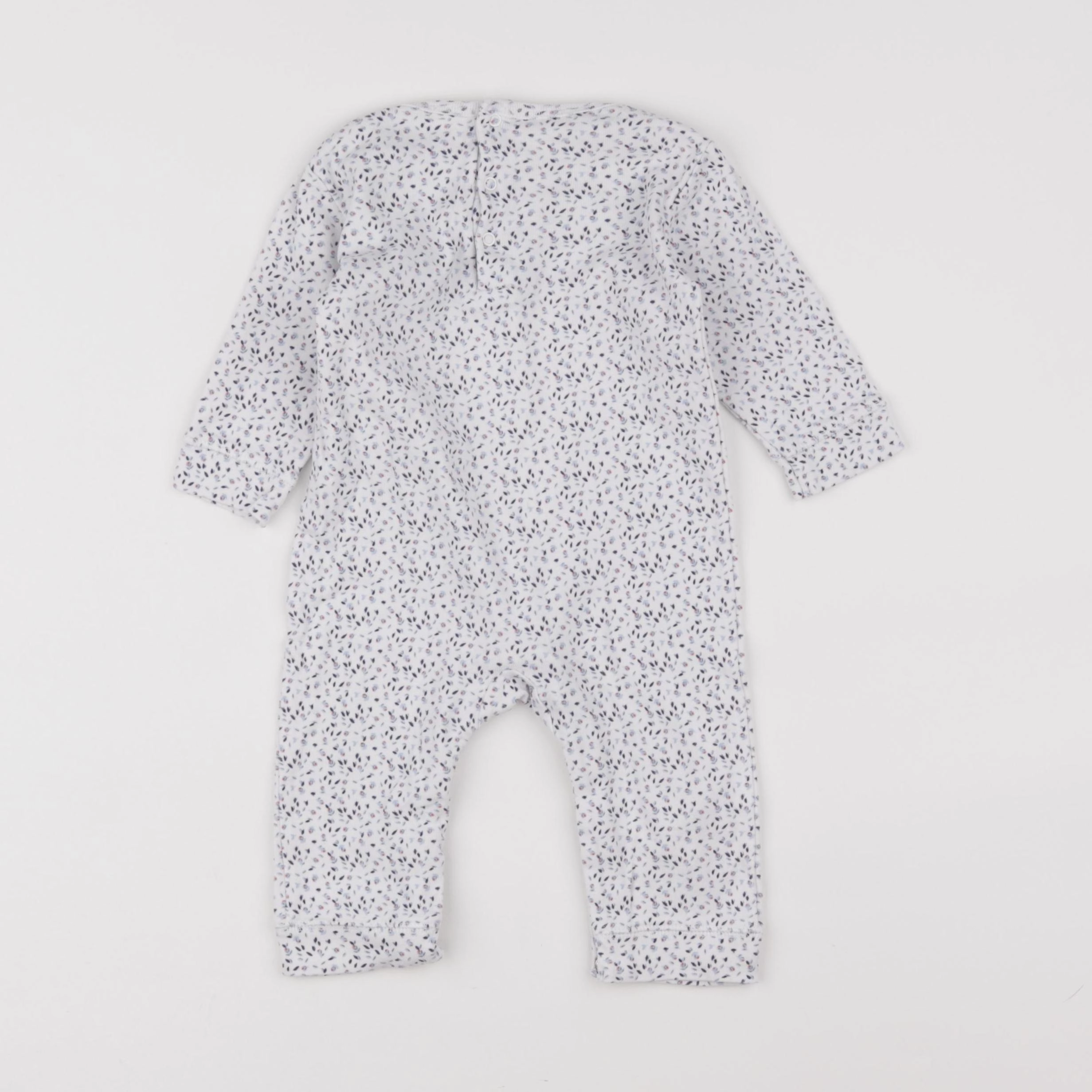 Boutchou - pyjama coton blanc - 9 mois