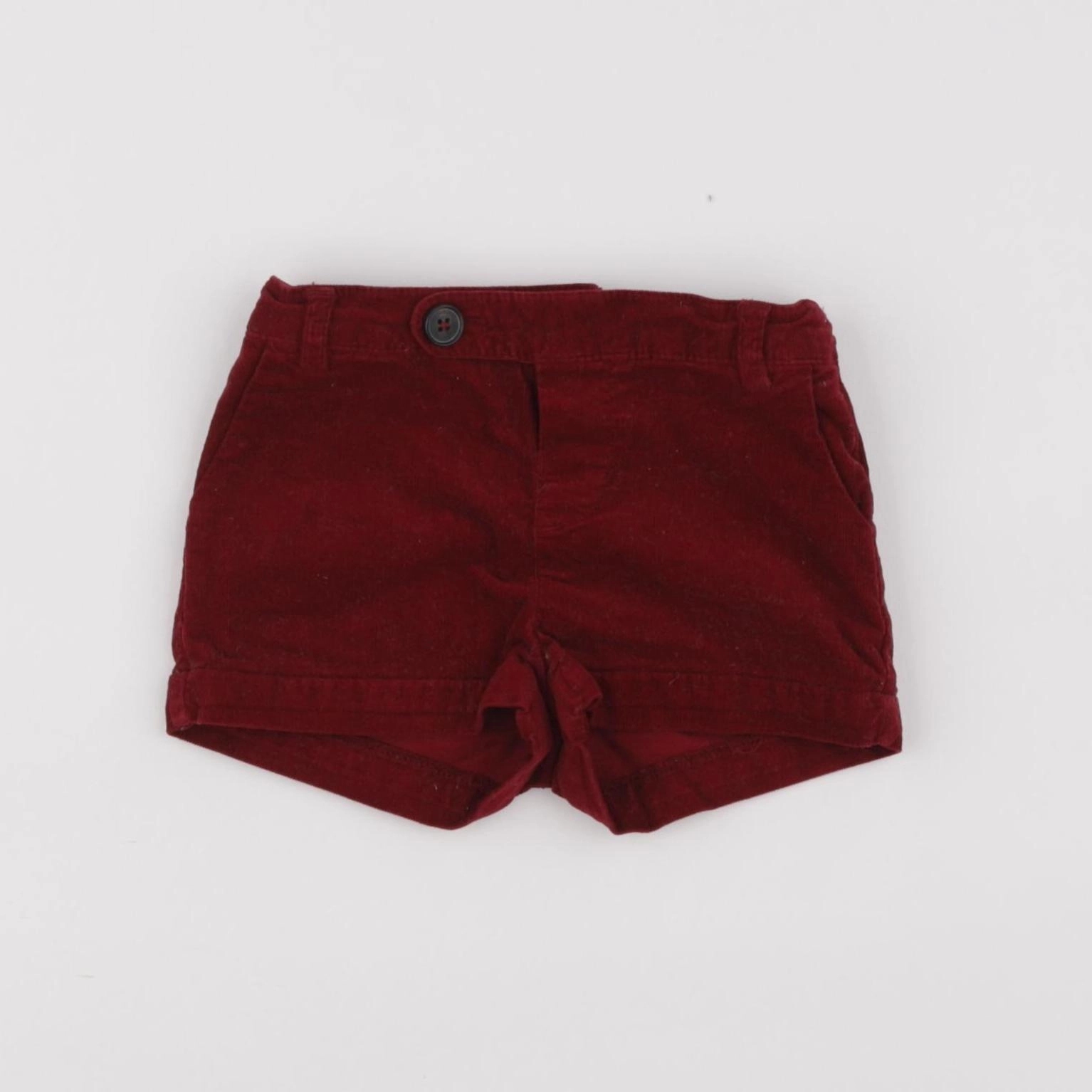 Zara - short rouge - 9/12 mois