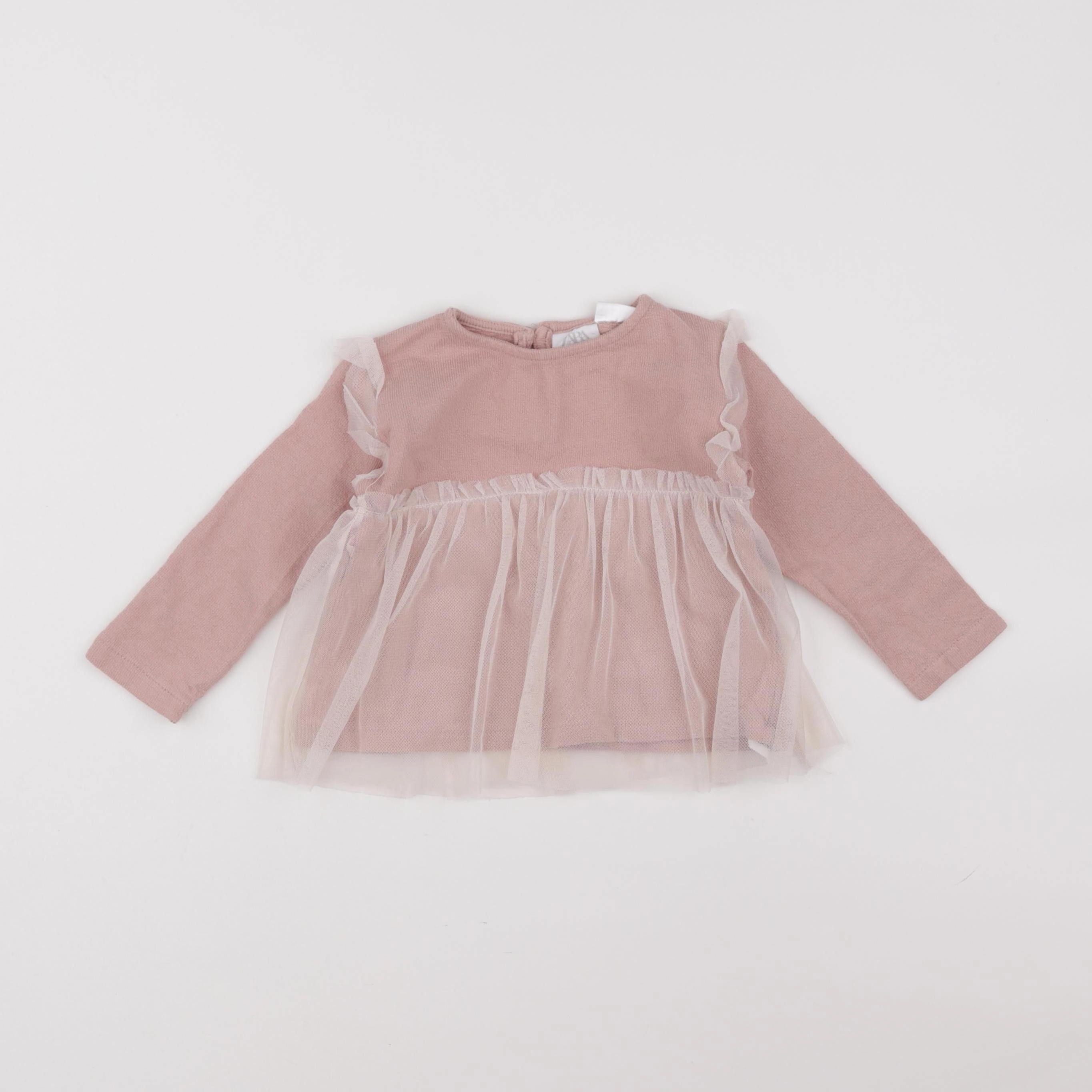 Zara - tee-shirt rose - 9/12 mois