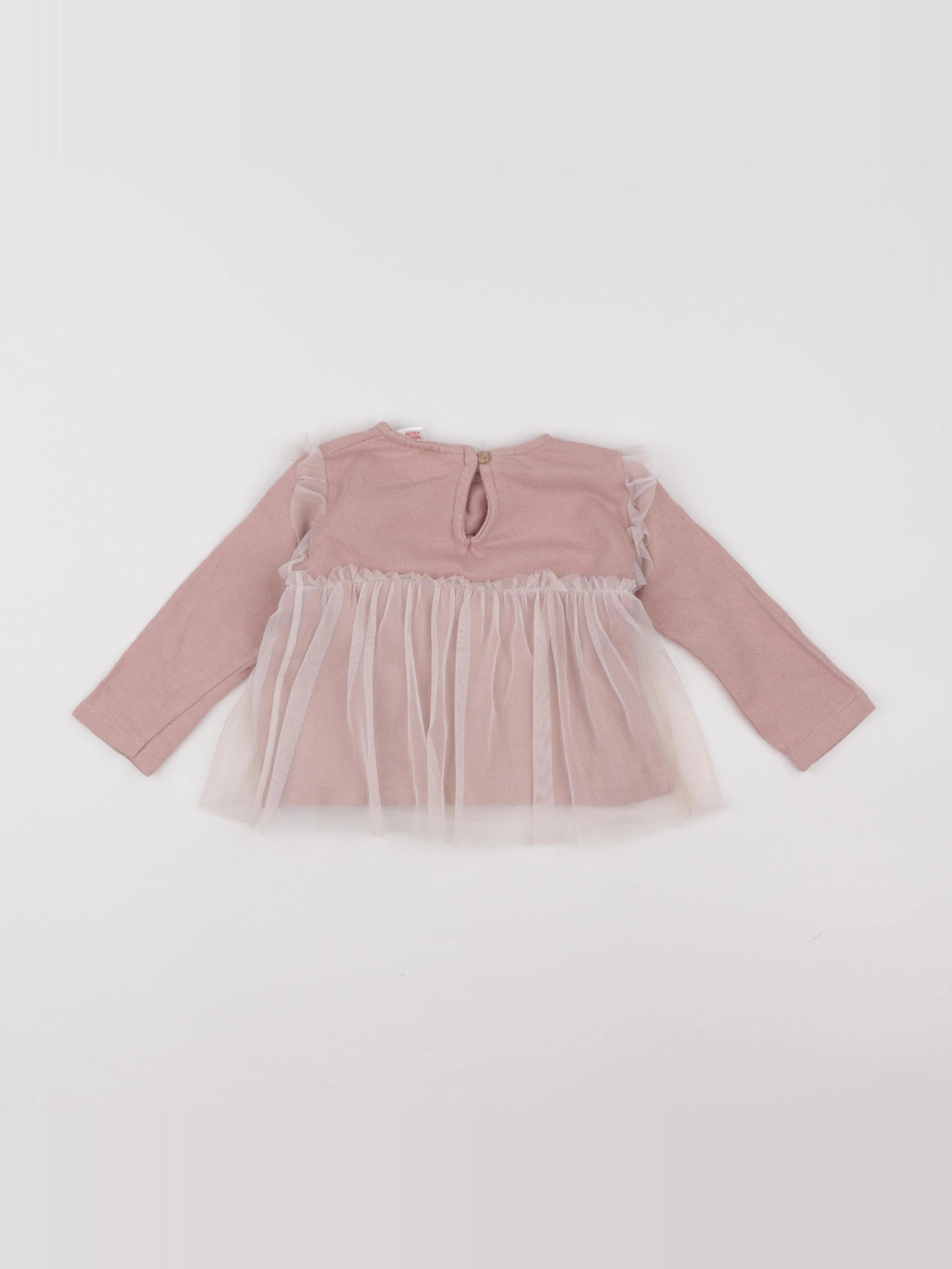 Zara - tee-shirt rose - 9/12 mois