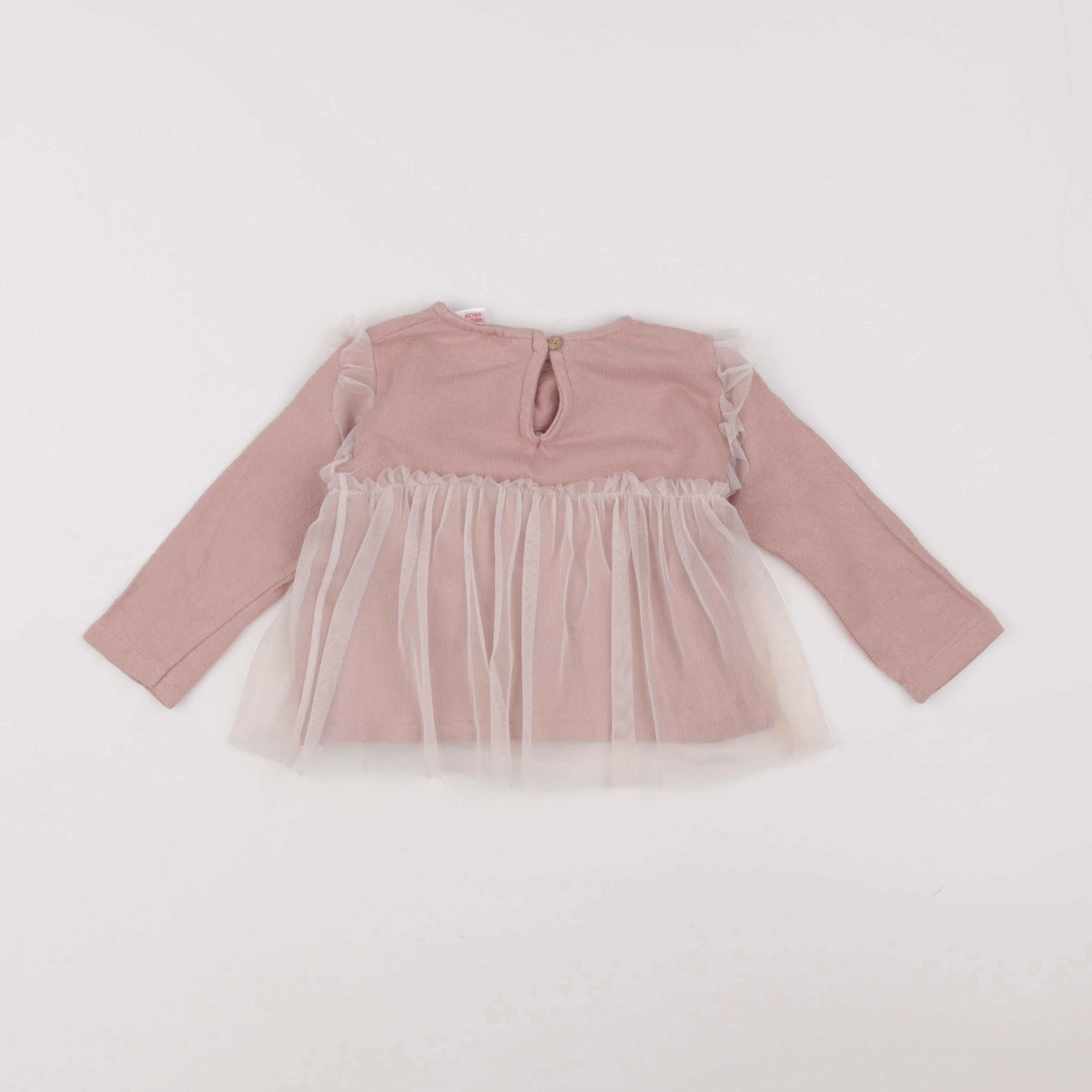 Zara - tee-shirt rose - 9/12 mois