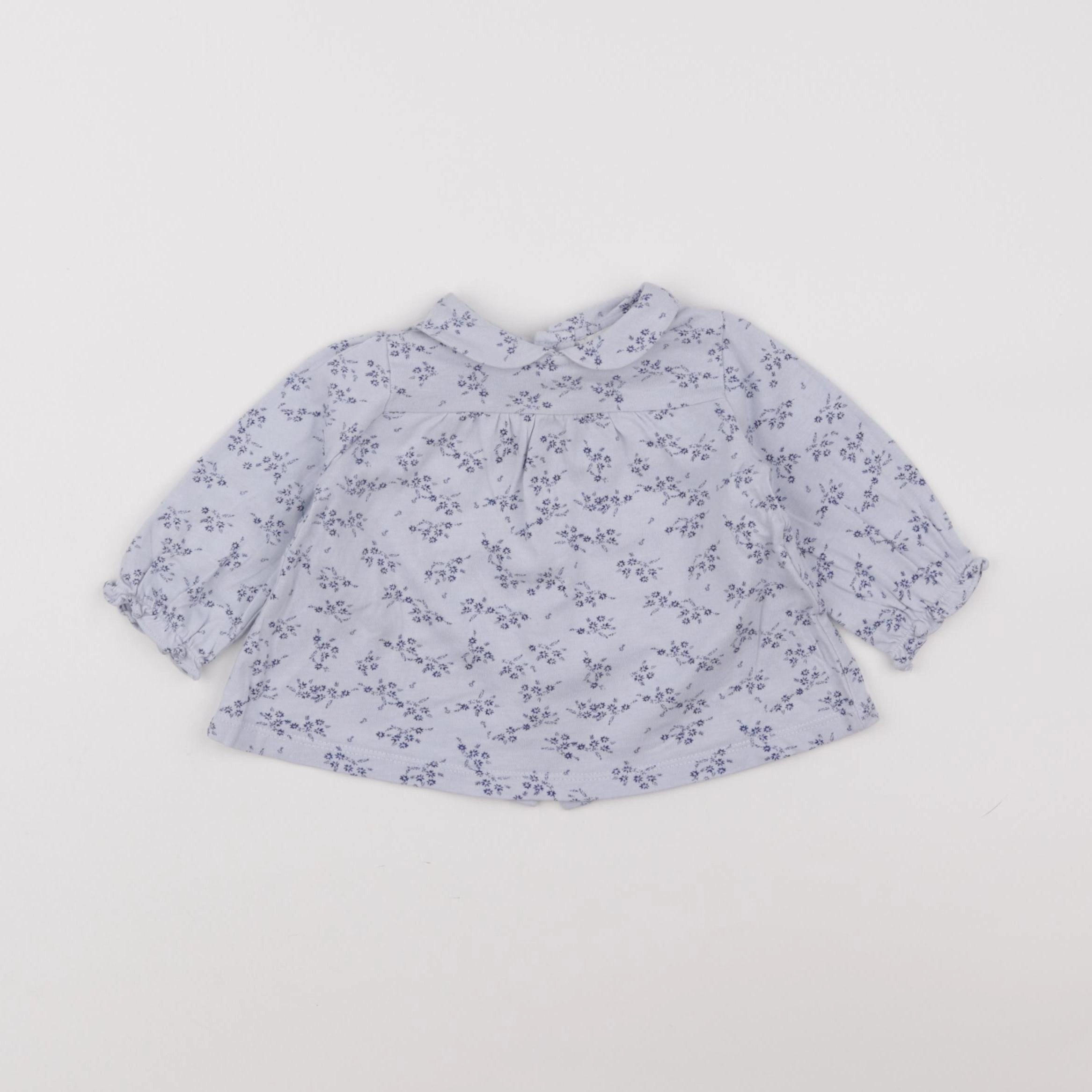 Cyrillus - tee-shirt bleu - 9 mois