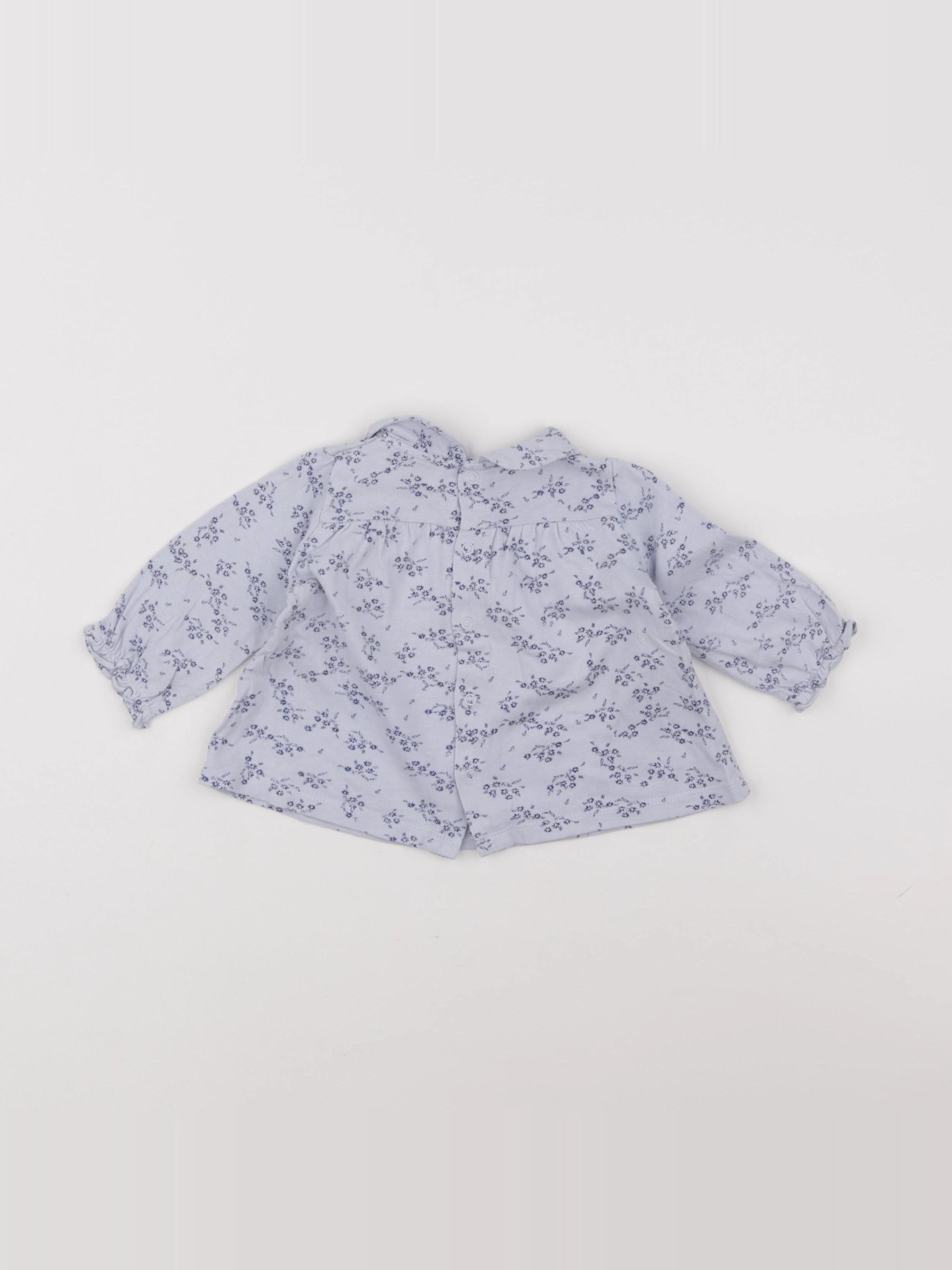 Cyrillus - tee-shirt bleu - 9 mois