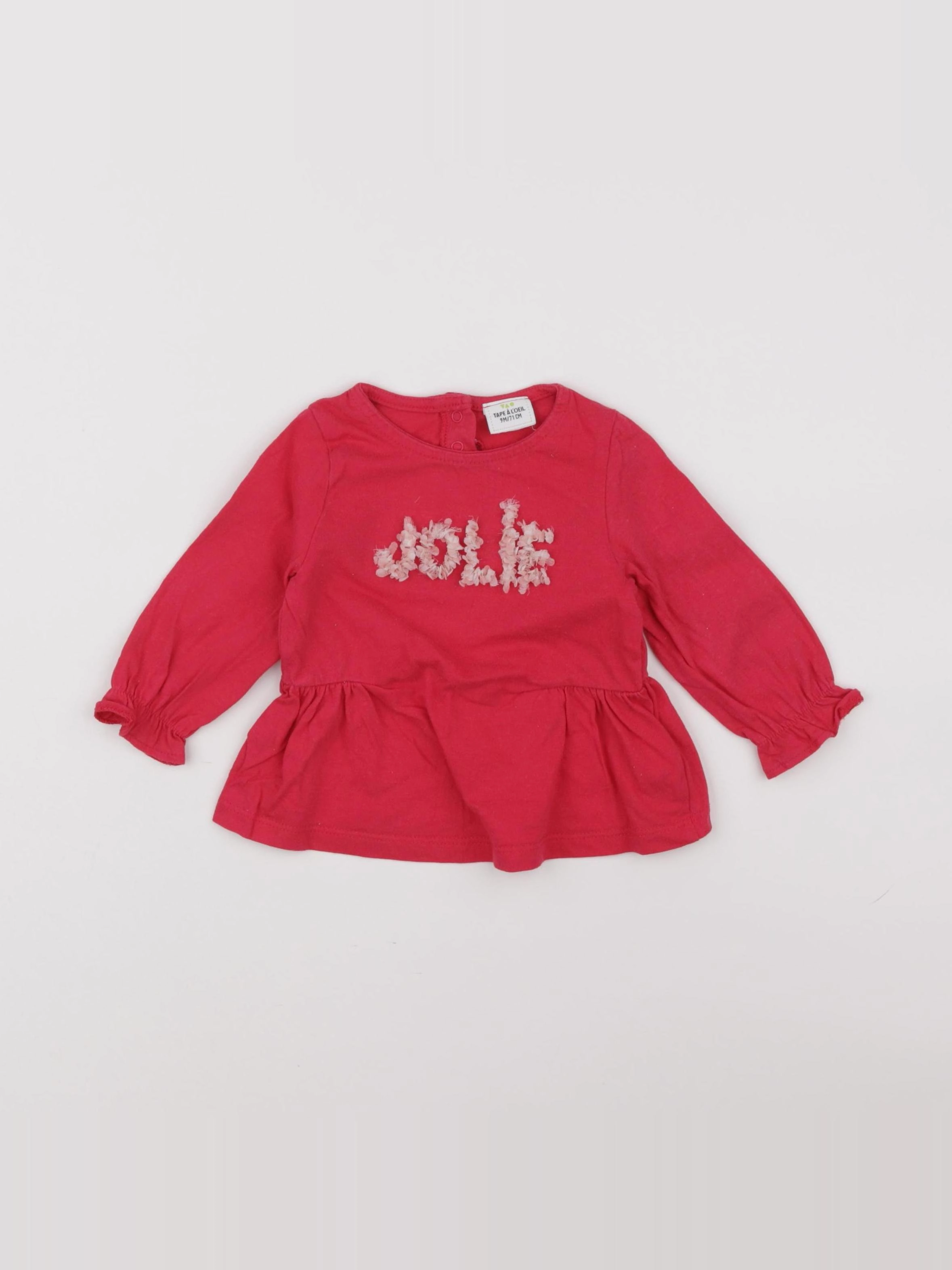 Tape à l'oeil - tee-shirt rouge - 9 mois