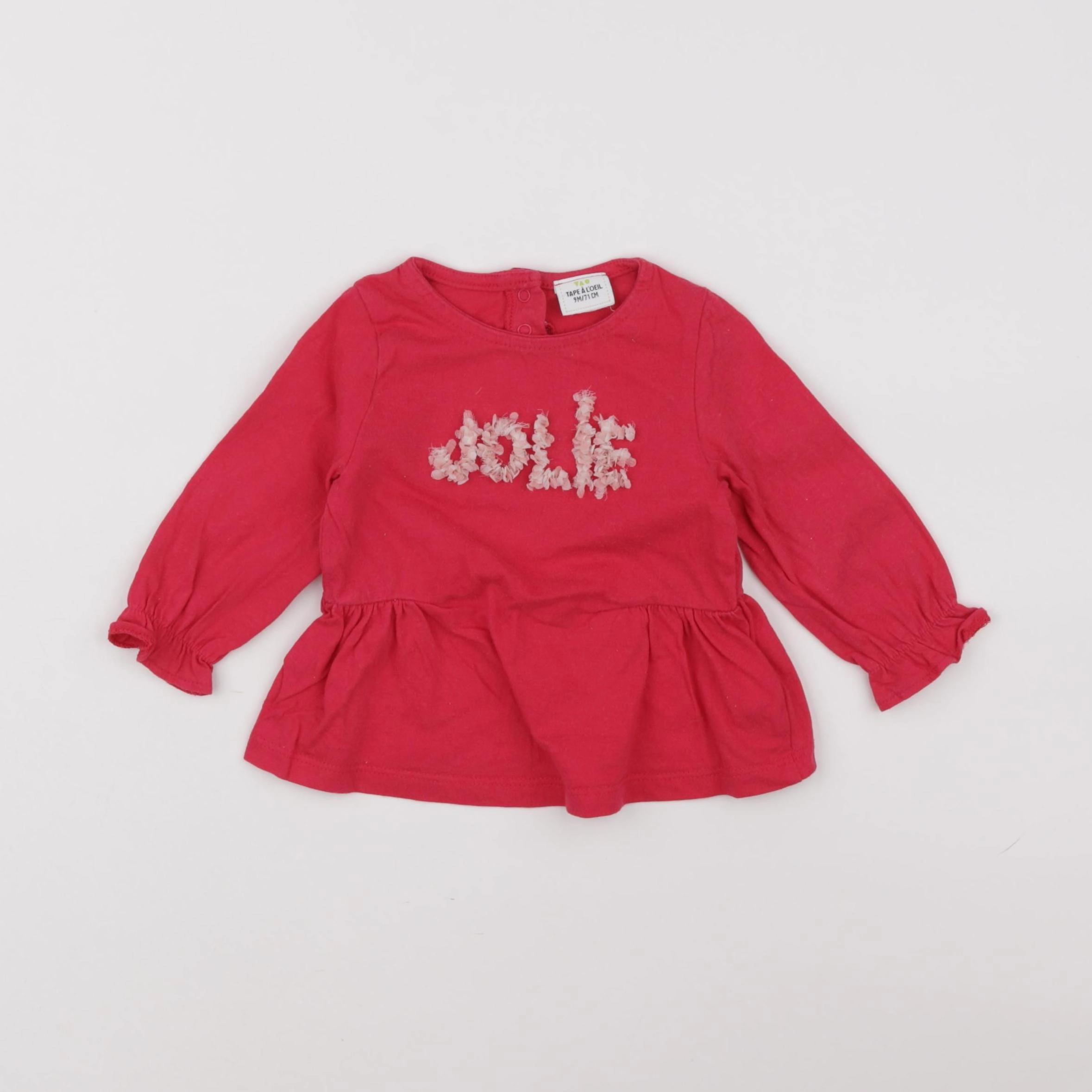 Tape à l'oeil - tee-shirt rouge - 9 mois