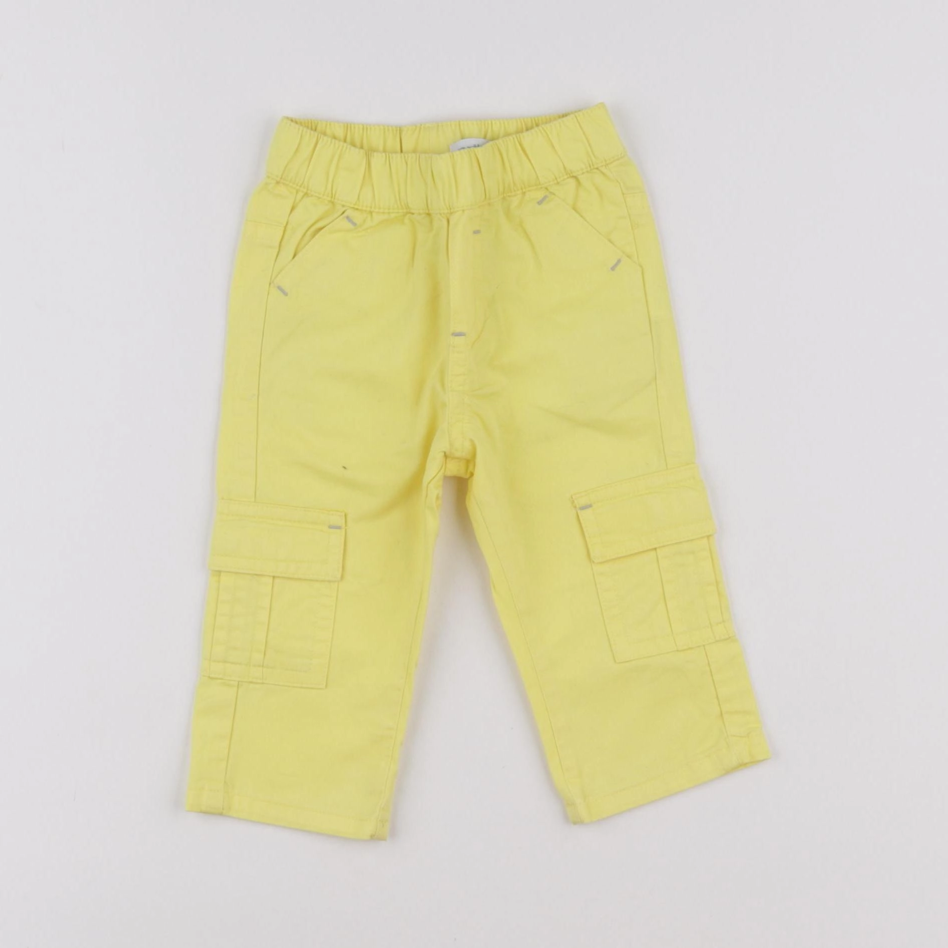 Vertbaudet - pantalon jaune - 6 mois