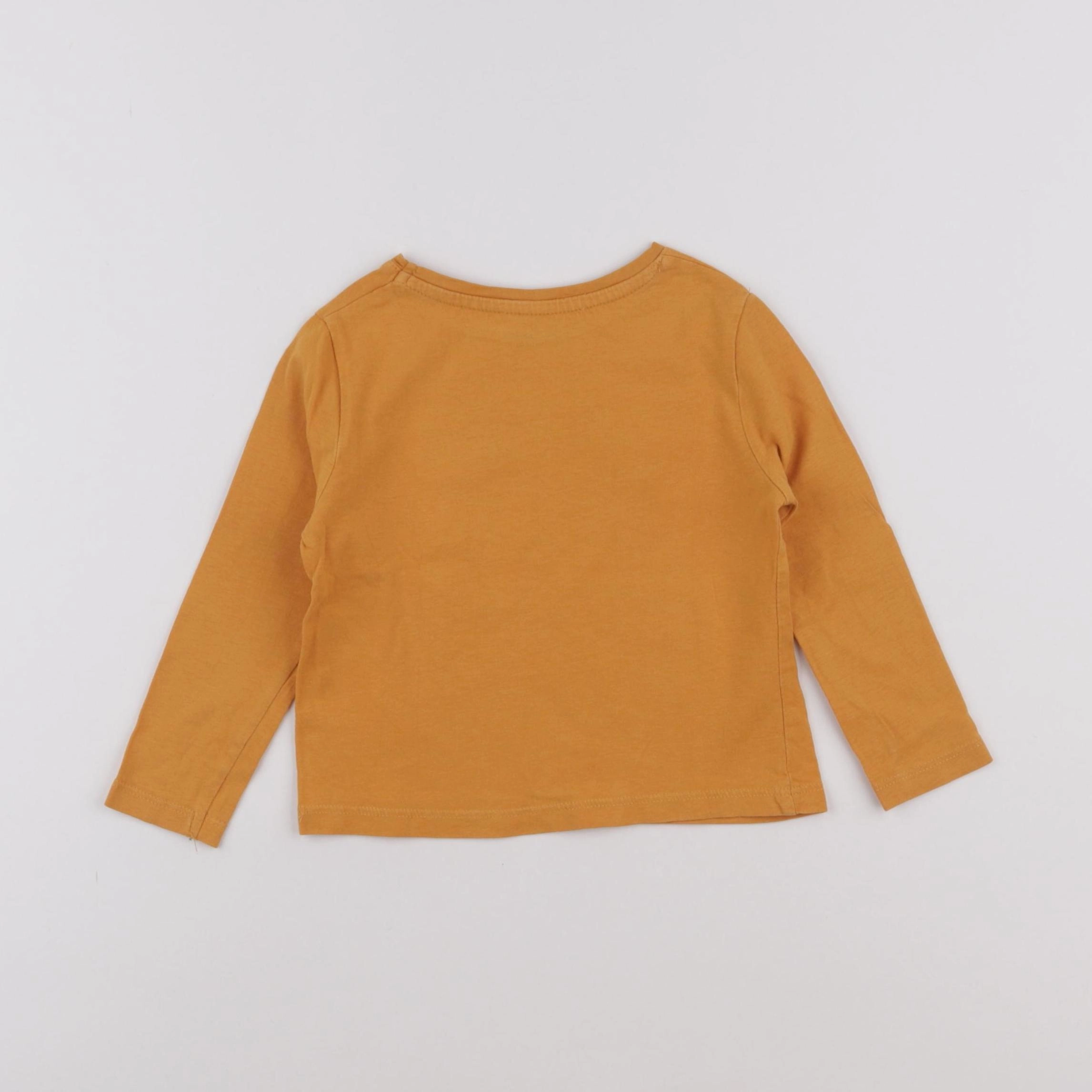 Vertbaudet - tee-shirt orange - 2 ans