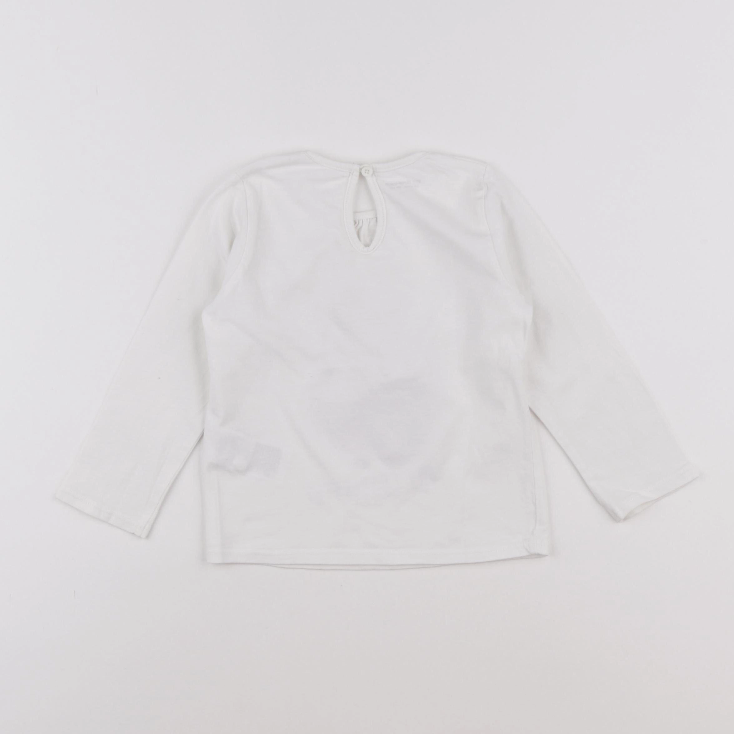 Vertbaudet - tee-shirt blanc - 2 ans