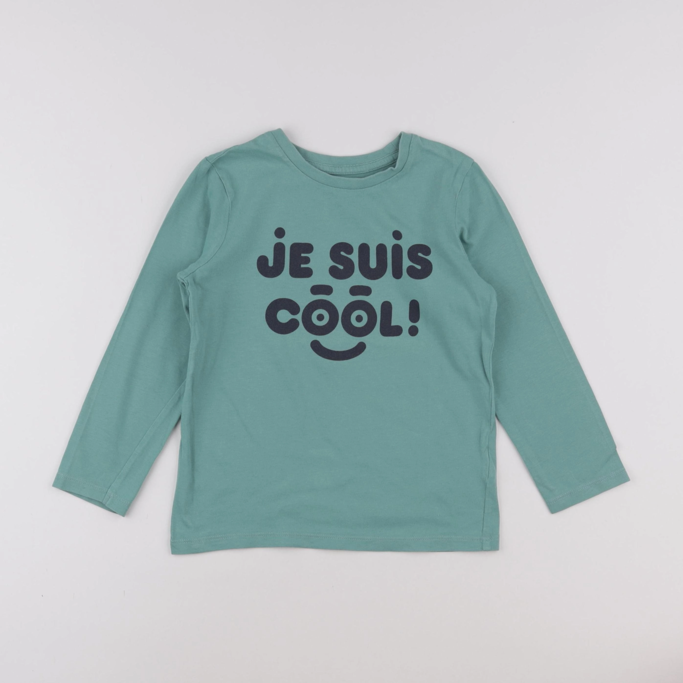 Vertbaudet - tee-shirt vert - 6 ans