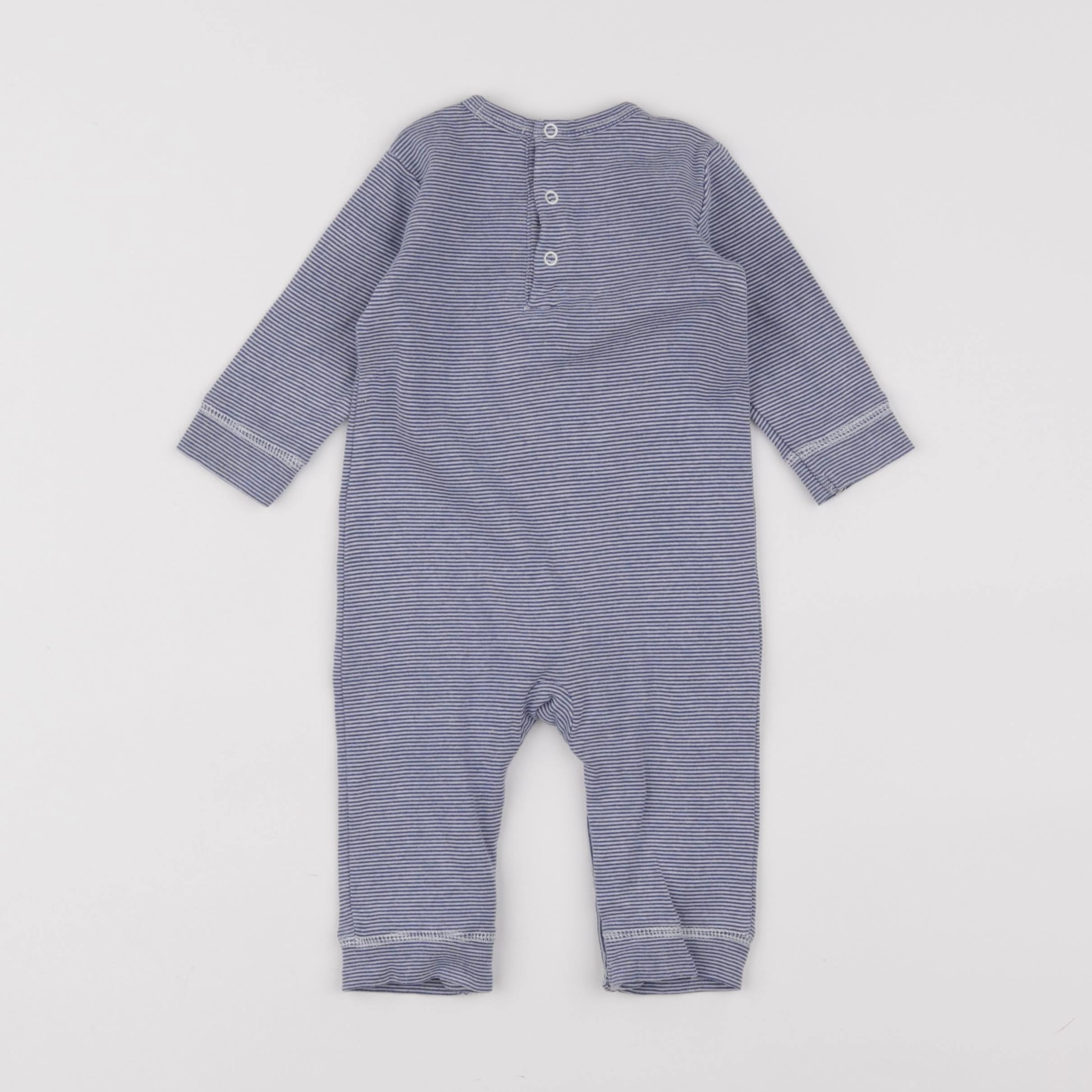 Boutchou - pyjama coton bleu - 6 mois