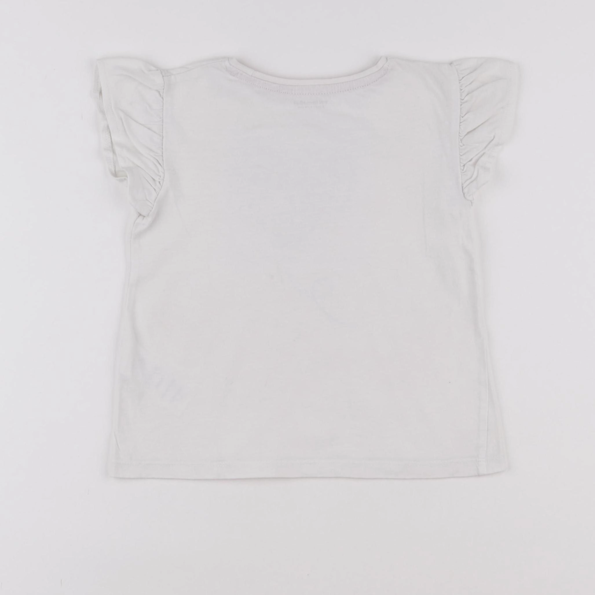 Vertbaudet - tee-shirt blanc - 4 ans