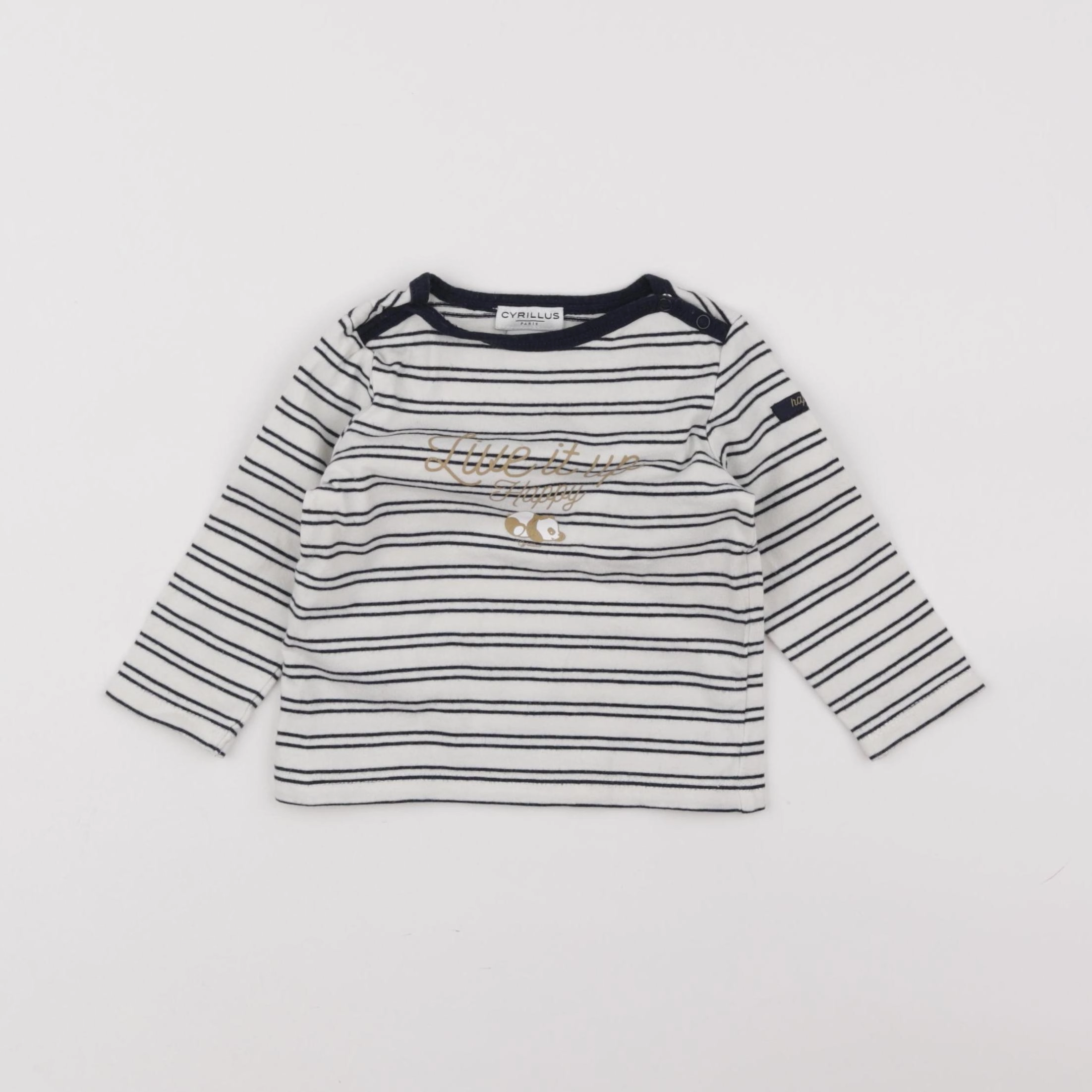 Cyrillus - tee-shirt blanc - 9 mois