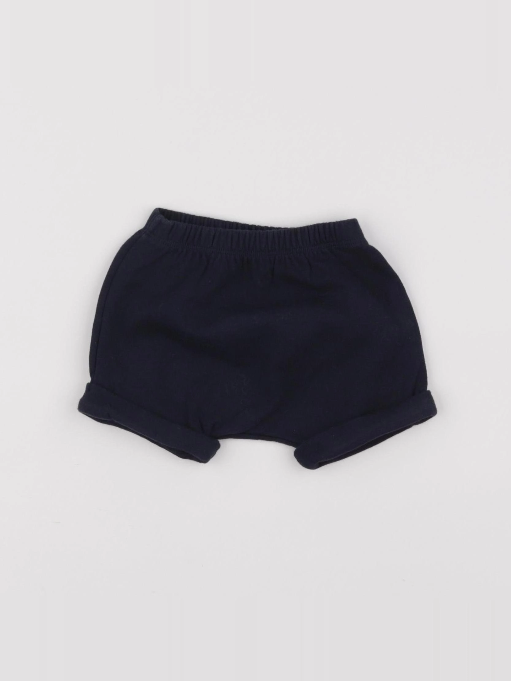 Petit Bateau - short bleu - 6 mois