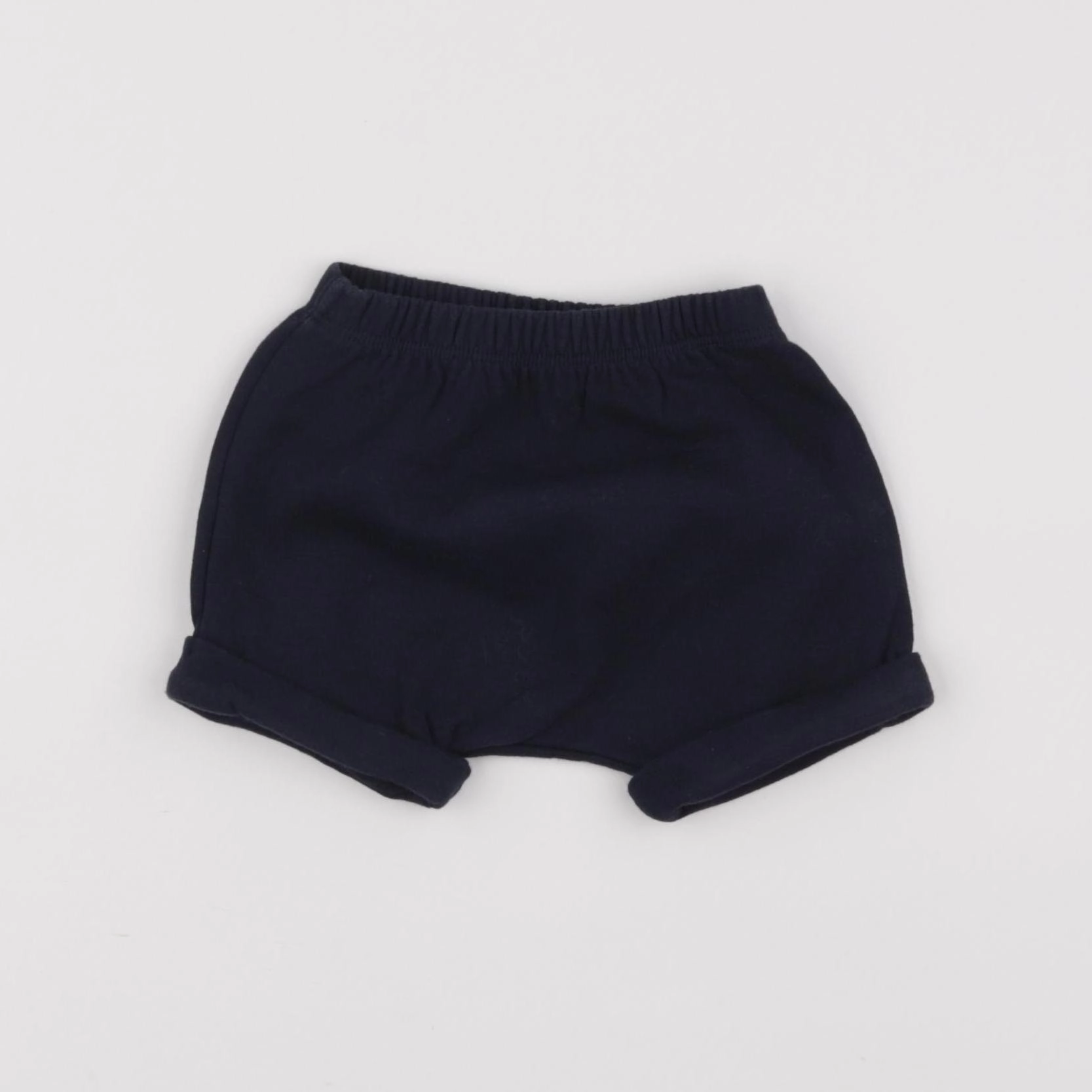Petit Bateau - short bleu - 6 mois