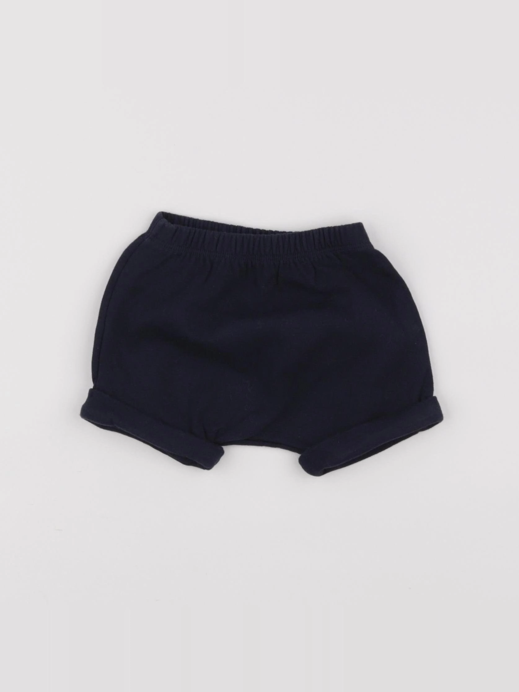Petit Bateau - short bleu - 6 mois