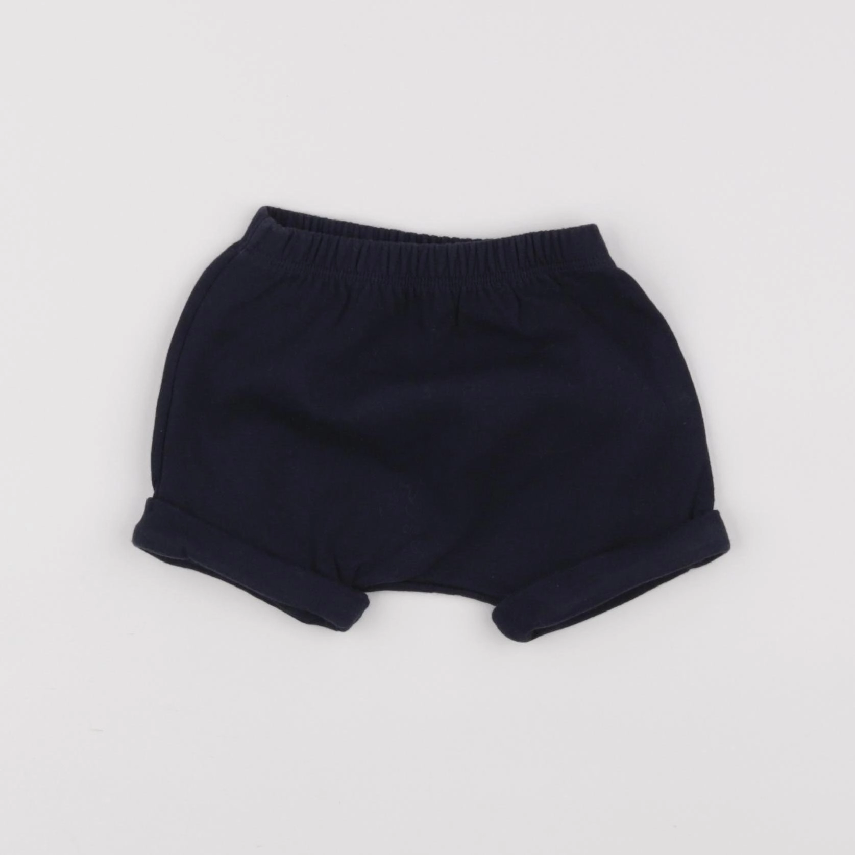 Petit Bateau - short bleu - 6 mois