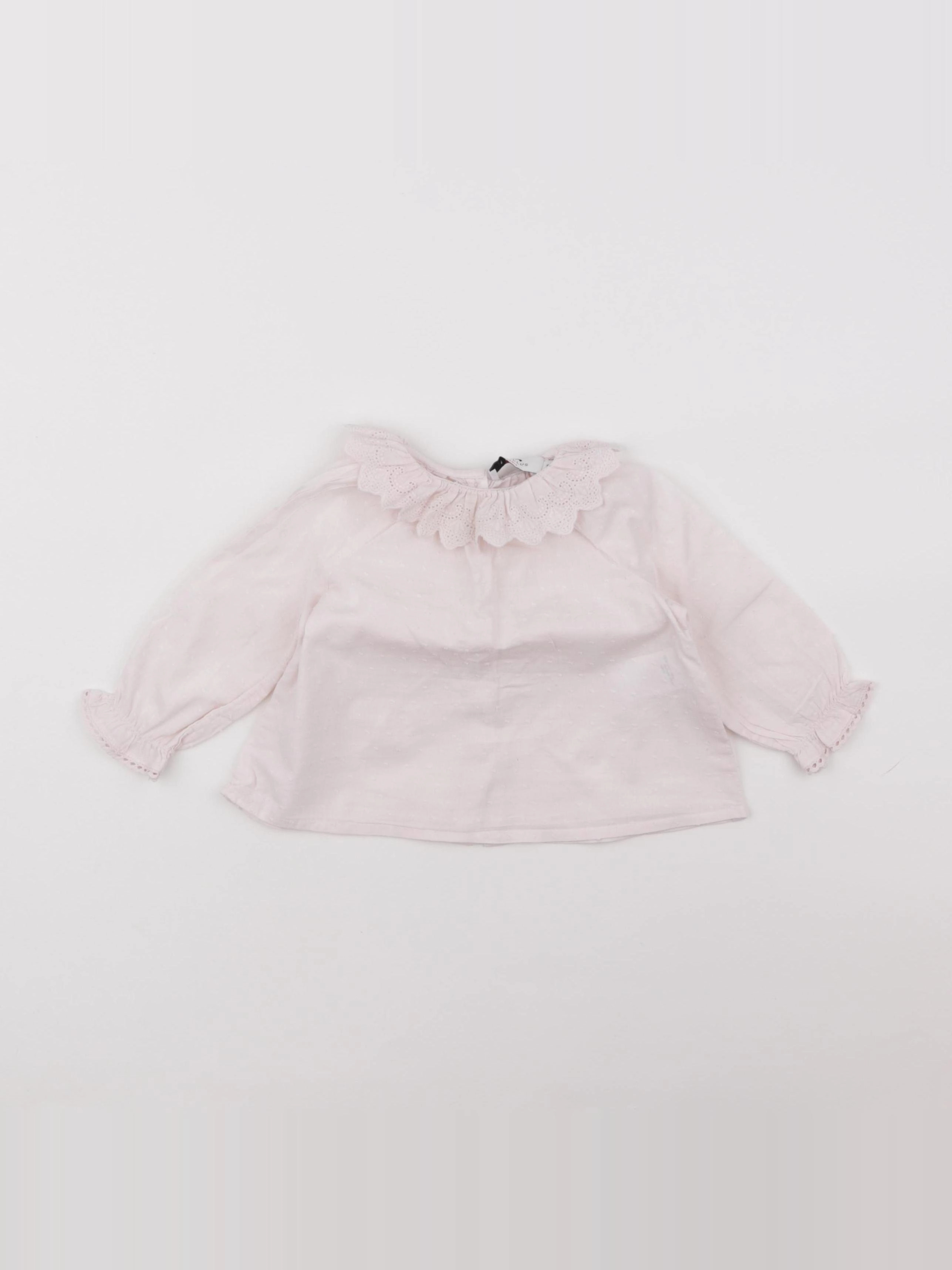 Cyrillus - blouse rose - 9 mois