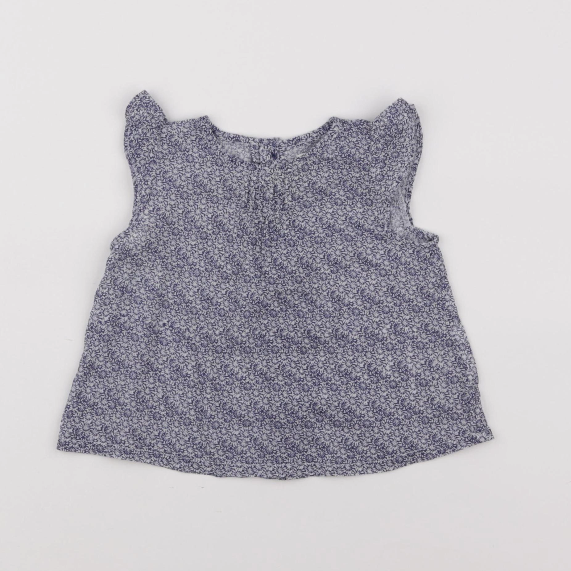 Boutchou - blouse bleu - 6 mois