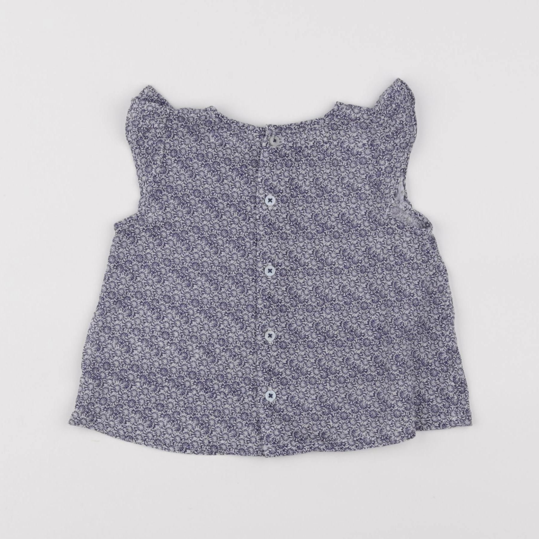 Boutchou - blouse bleu - 6 mois