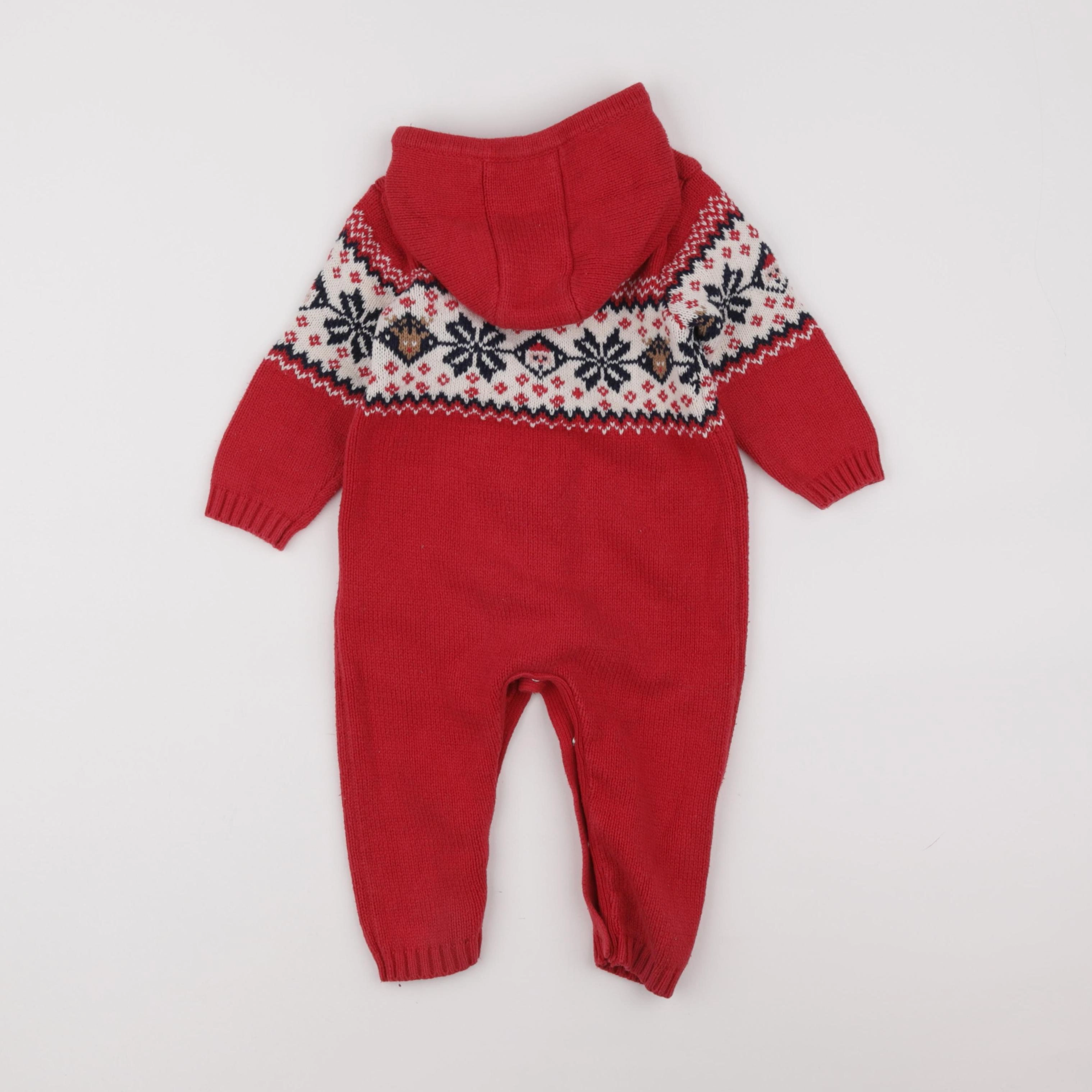 Vertbaudet - sur-pyjama rouge - 18 mois