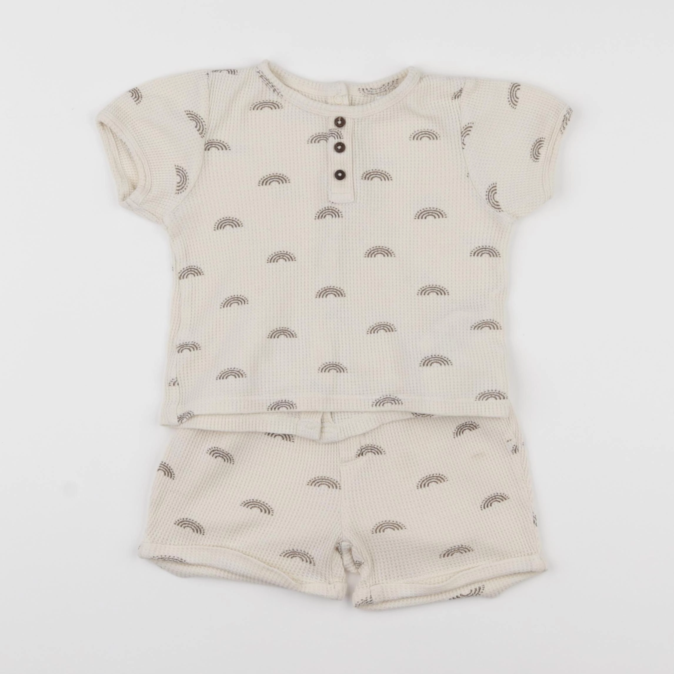 Vertbaudet - ensemble beige - 18 mois