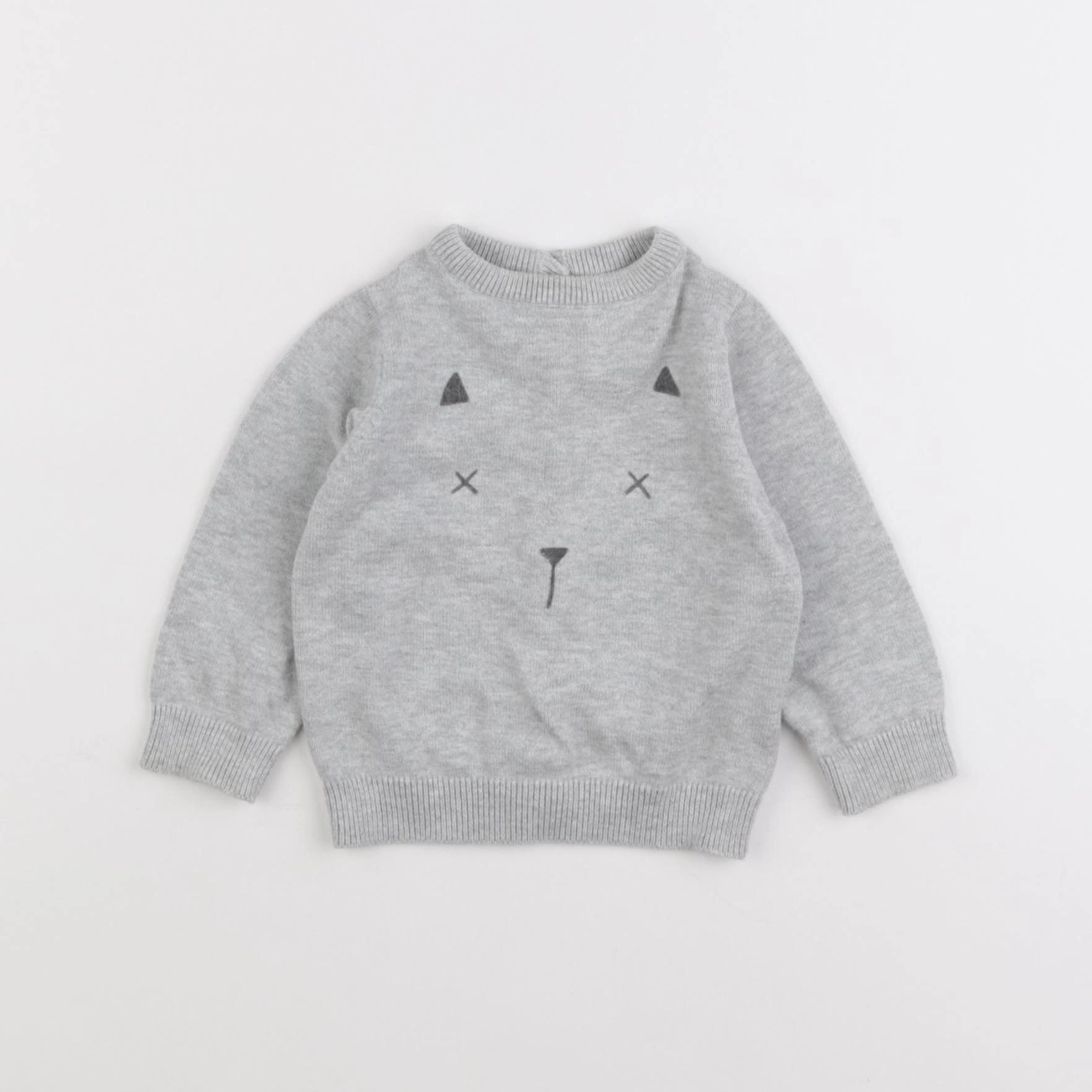La Redoute - pull gris - 6 mois