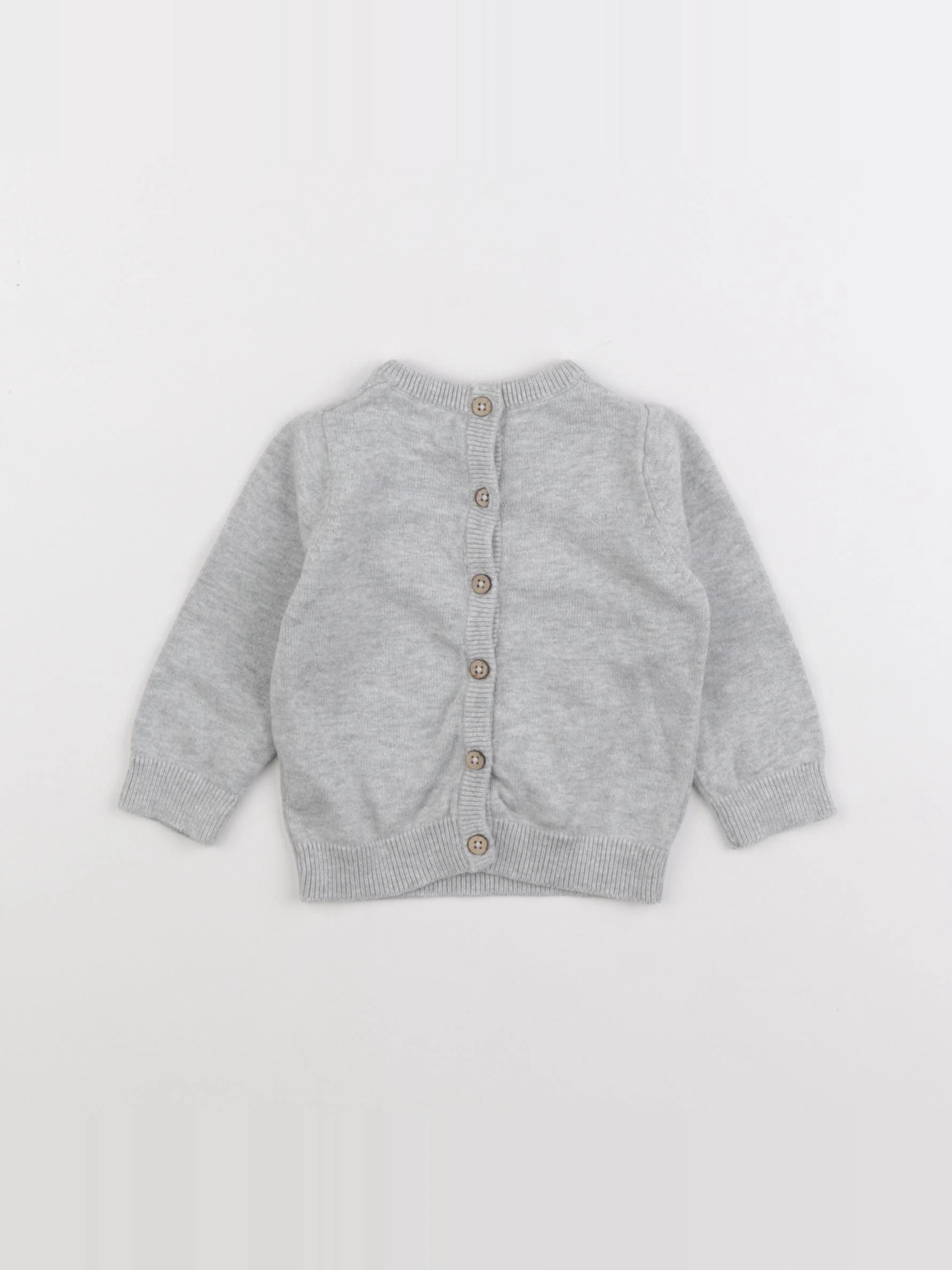La Redoute - pull gris - 6 mois
