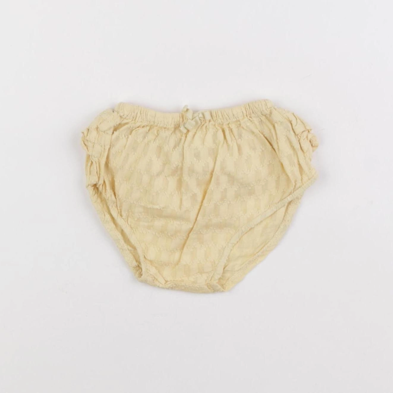 Zara - bloomer jaune - 3/6 mois