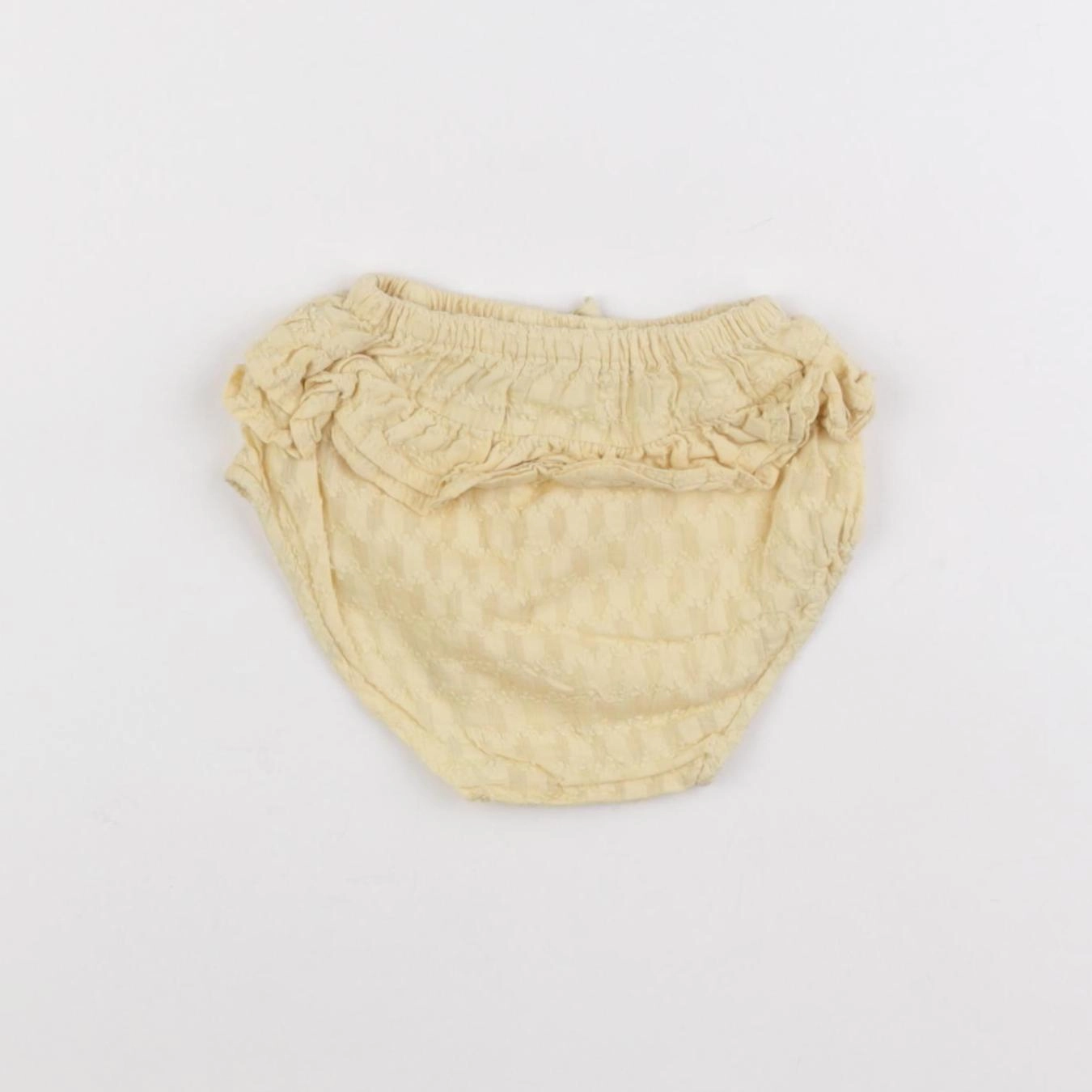 Zara - bloomer jaune - 3/6 mois