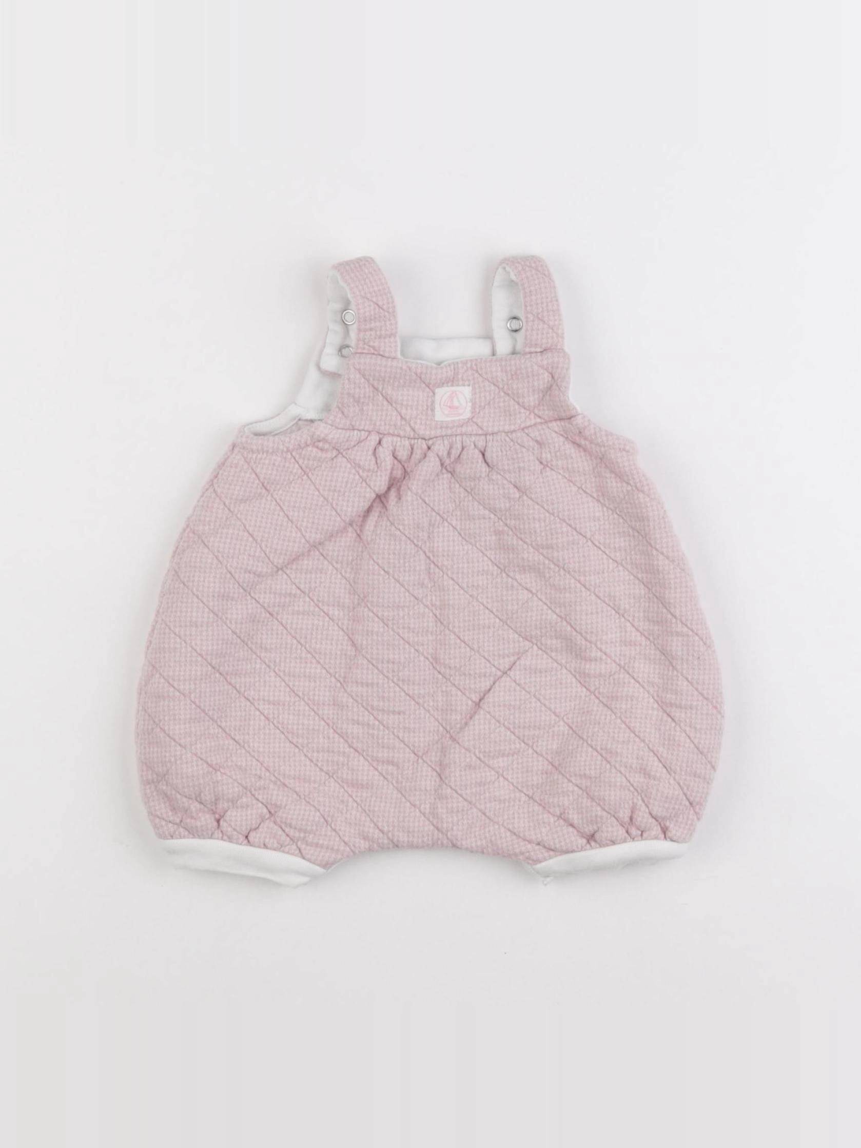 Petit Bateau - salopette rose - 3 mois