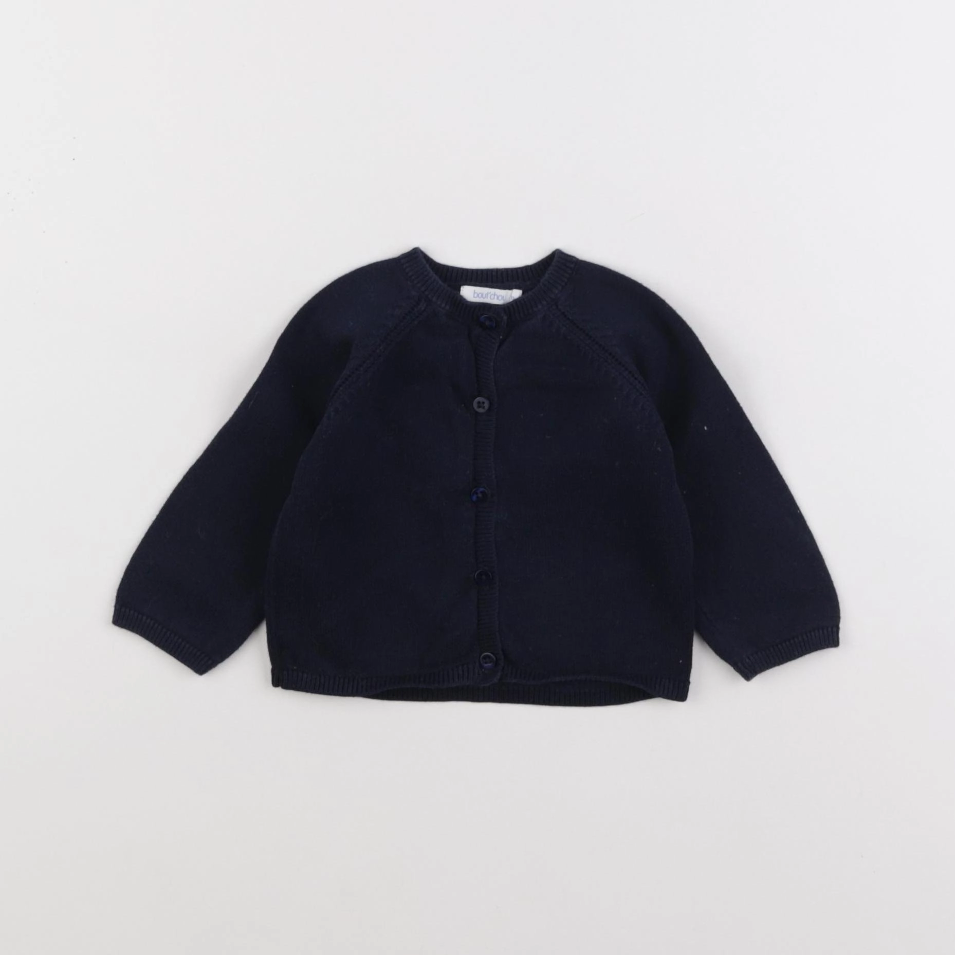 Boutchou - gilet bleu - 6 mois