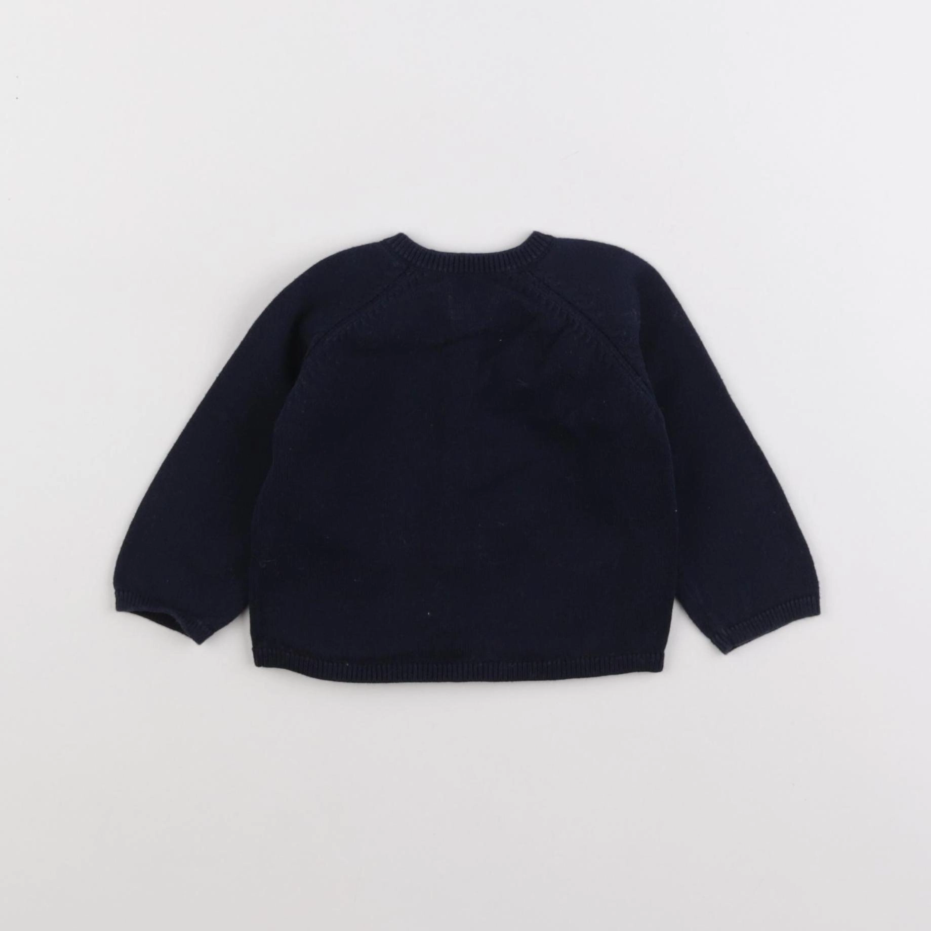 Boutchou - gilet bleu - 6 mois