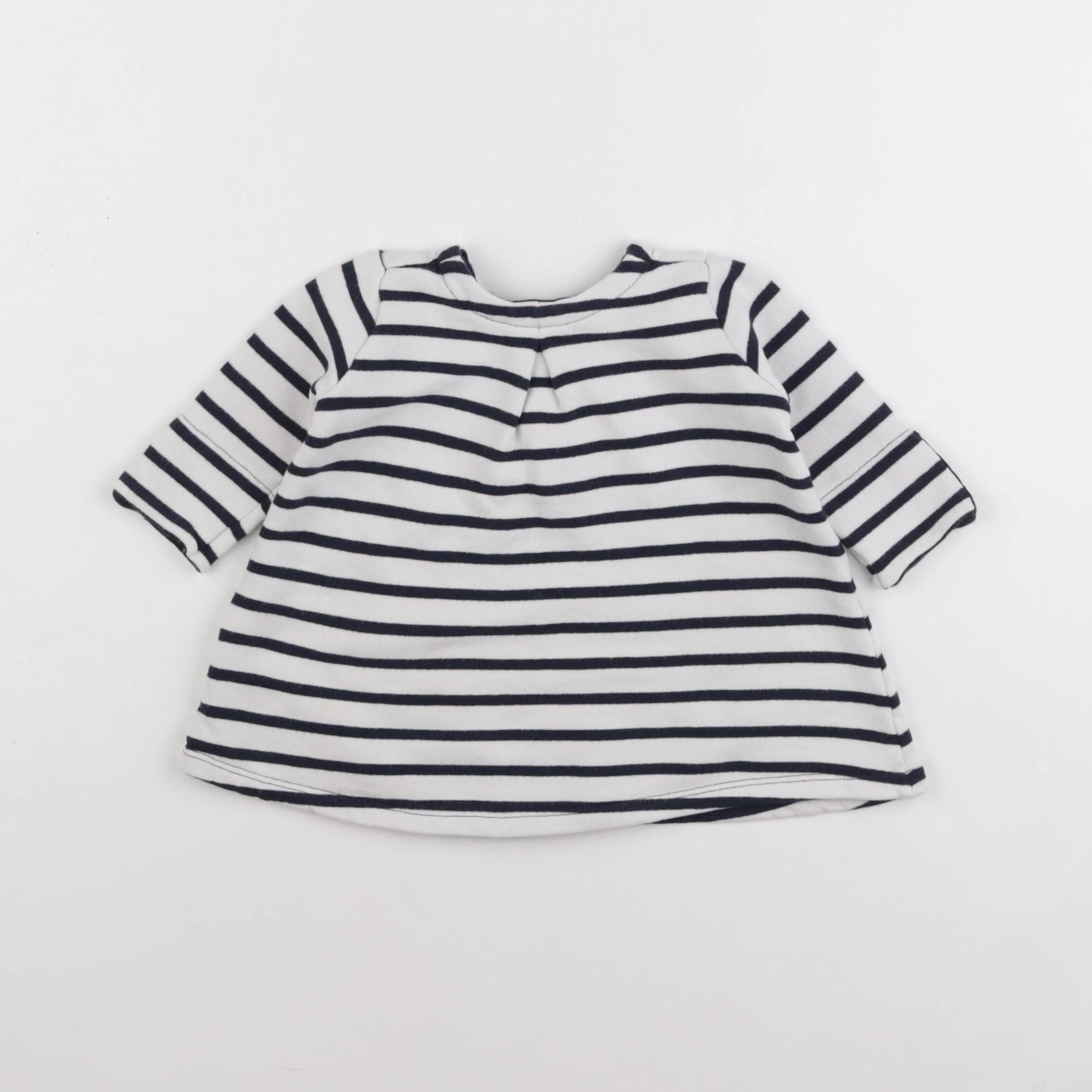 Petit Bateau - robe bleu - 6 mois