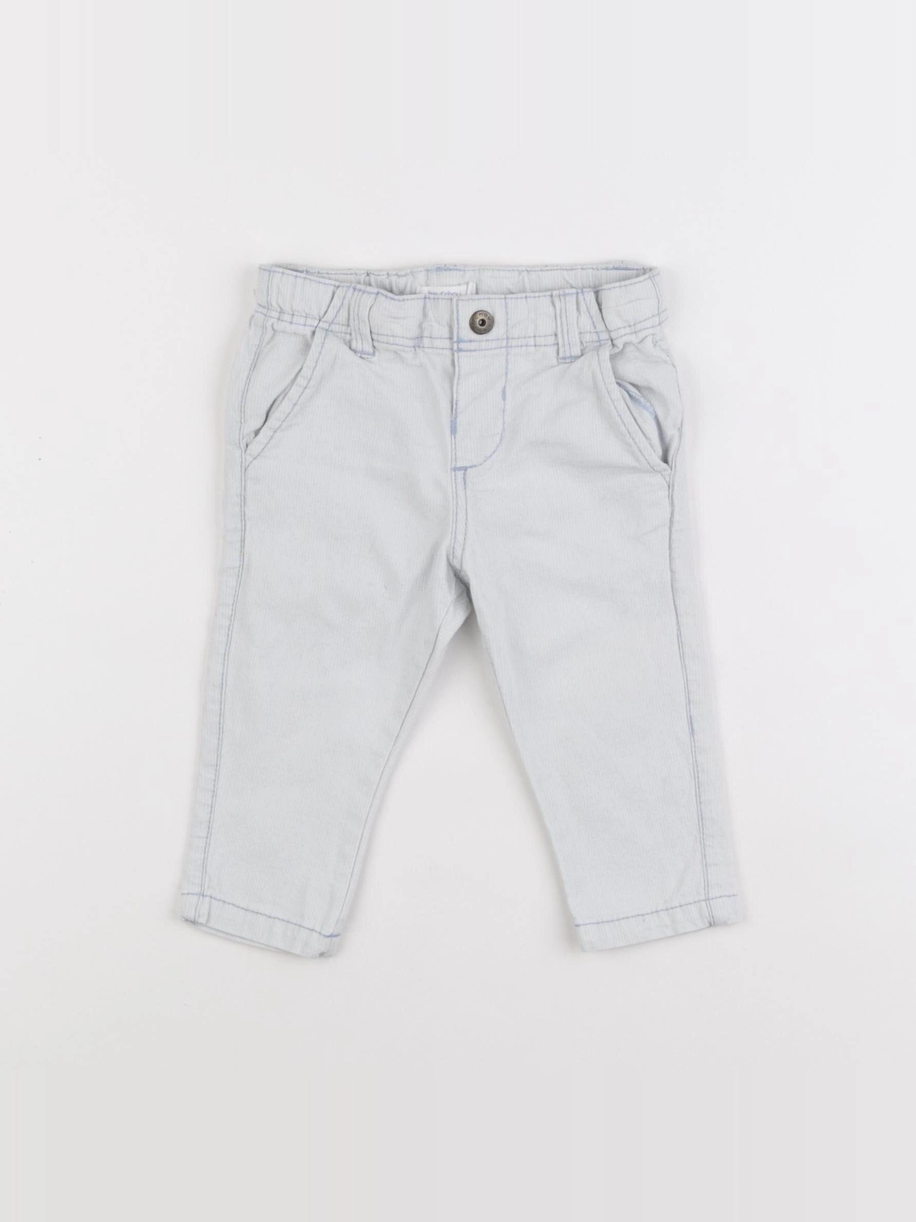 Boutchou - pantalon bleu - 6 mois