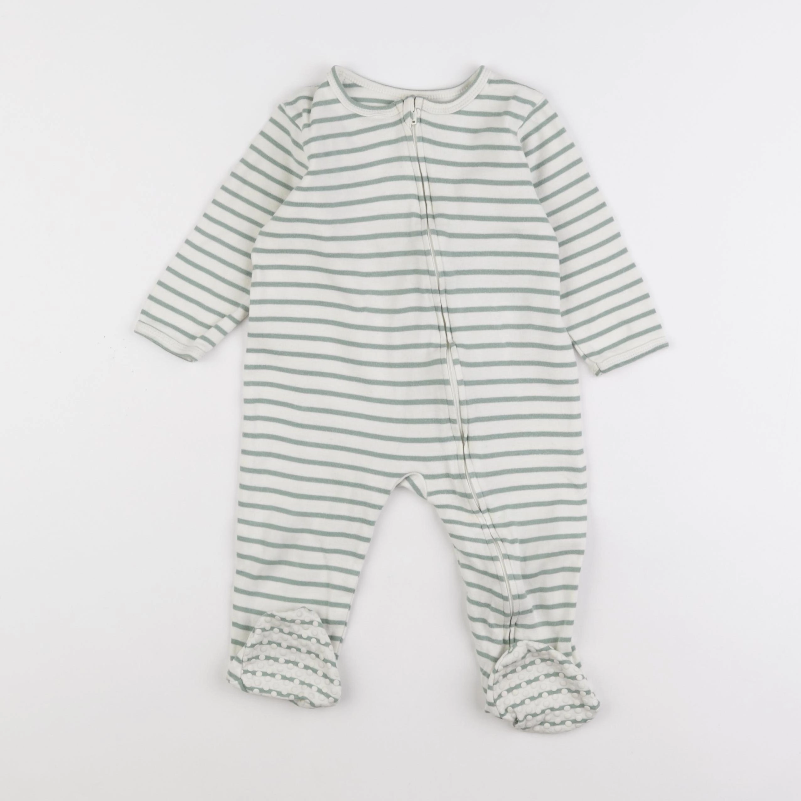 Vertbaudet - pyjama coton vert - 18 mois